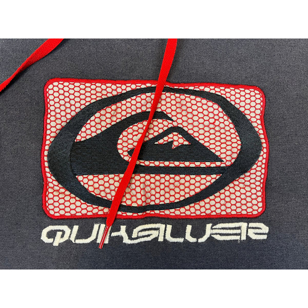 (00s) Quiksilver Embroidered Faded Skater Hoodie