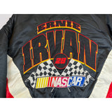 (90s) Ernie Irvan #28 Nascar Nutmeg Satin Bomber Racing Jacket