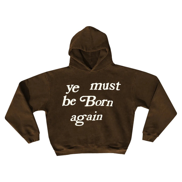 Cactus Plant Flea Market Born Again Hooded Sweatshirt Brown