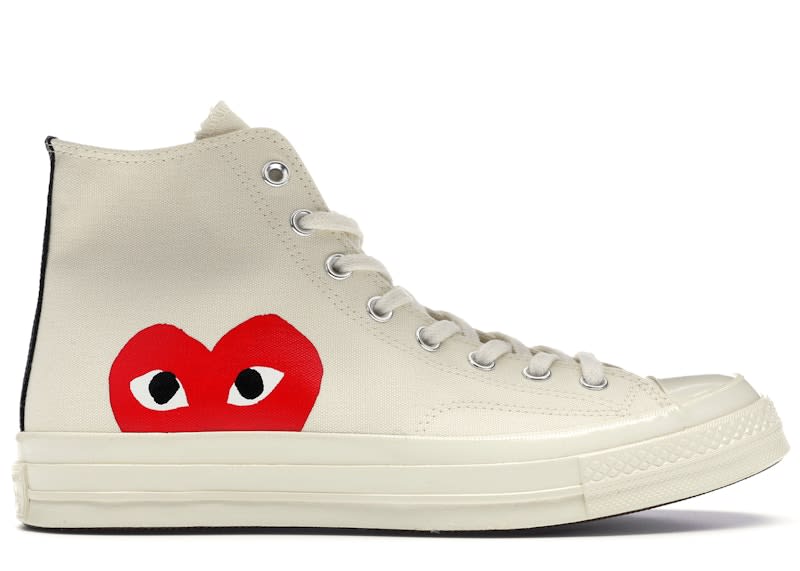 588829 Converse Chuck Taylor All Star 70 Hi Comme des Garcons PLAY White