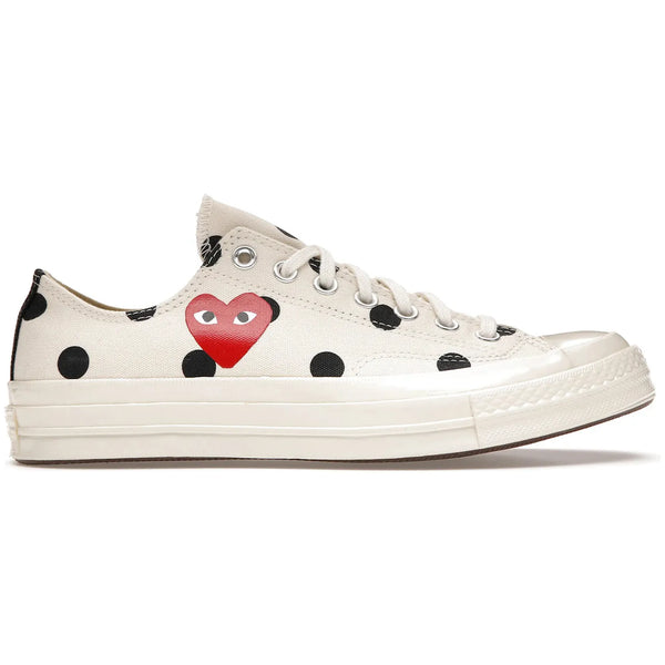 Converse Chuck Taylor All Star 70 Ox Comme des Garcons PLAY  Polka Dot White