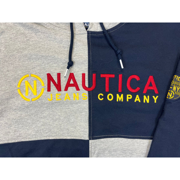 (00s) Nautica Jeans Company Colorblock Embroidered Hoodie