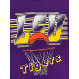 (90s) LSU Tigers Basketball Purple NCAA T-Shirt