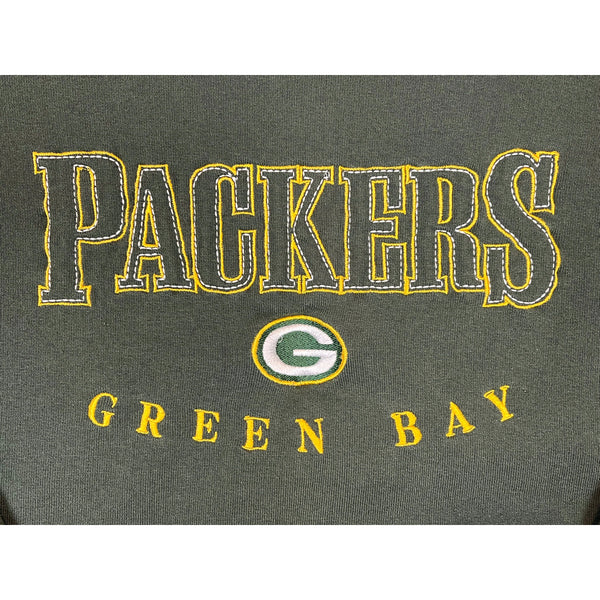 (90s) Green Bay Packers Logo Athletic Embroidered NFL Crewneck