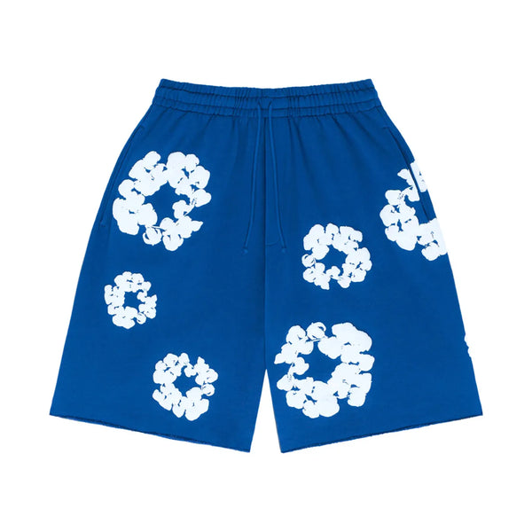 Denim Tears The Cotton Wreath Shorts Royal Blue