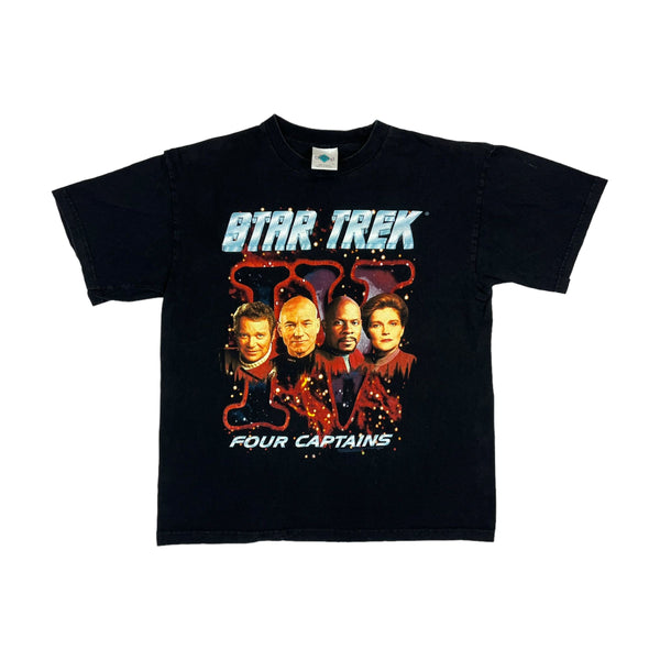 (1998) Star Trek 'Four Captains' Science Fiction TV T-Shirt