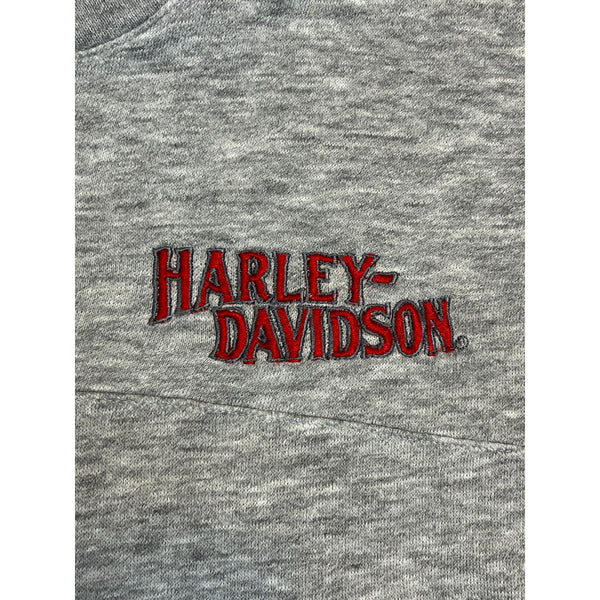 (80s) Harley Davidson Button Crewneck