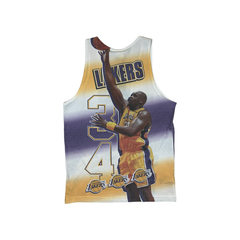 (modern) ShaQuille O'Neal Mitchell & Ness Lakers Big Print Tank Top (M)