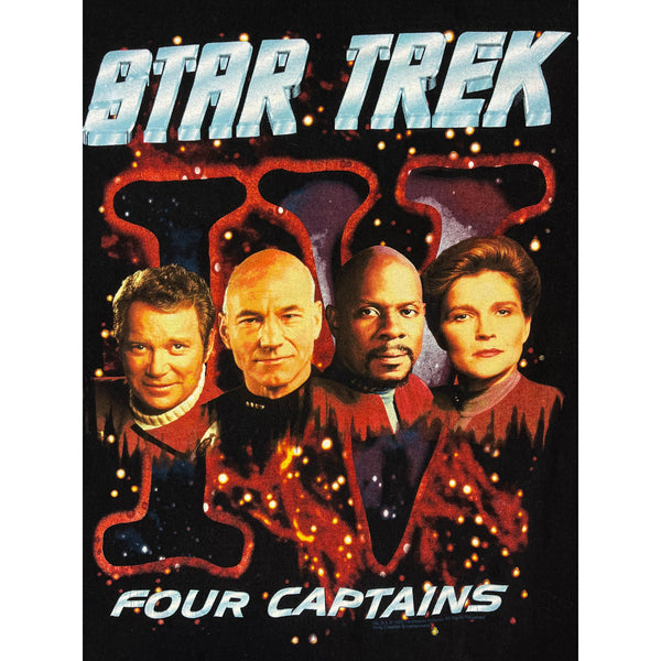 (1998) Star Trek 'Four Captains' Science Fiction TV T-Shirt