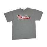 (2008) Cole Hamels Philadelphia Phillies Gray T-Shirt Jersey