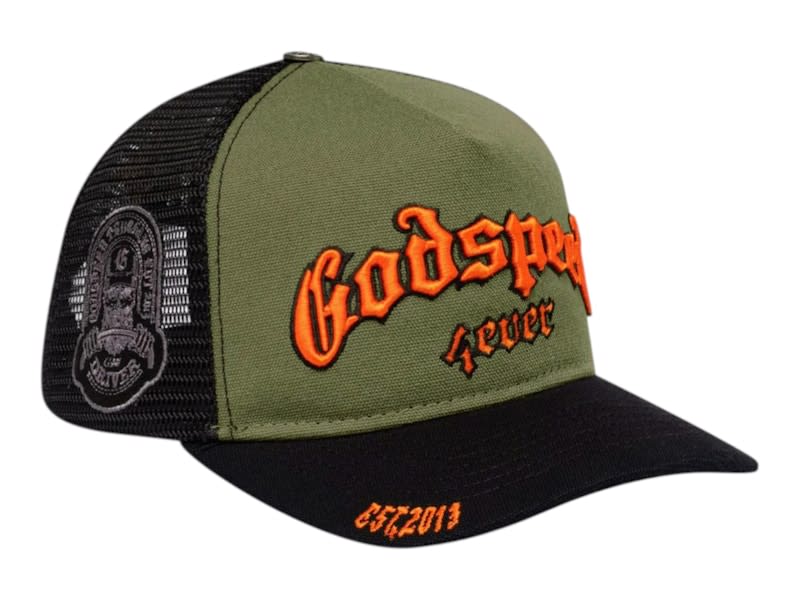SP12257 Godspeed GS Forever Trucker Hat Olive/Orange