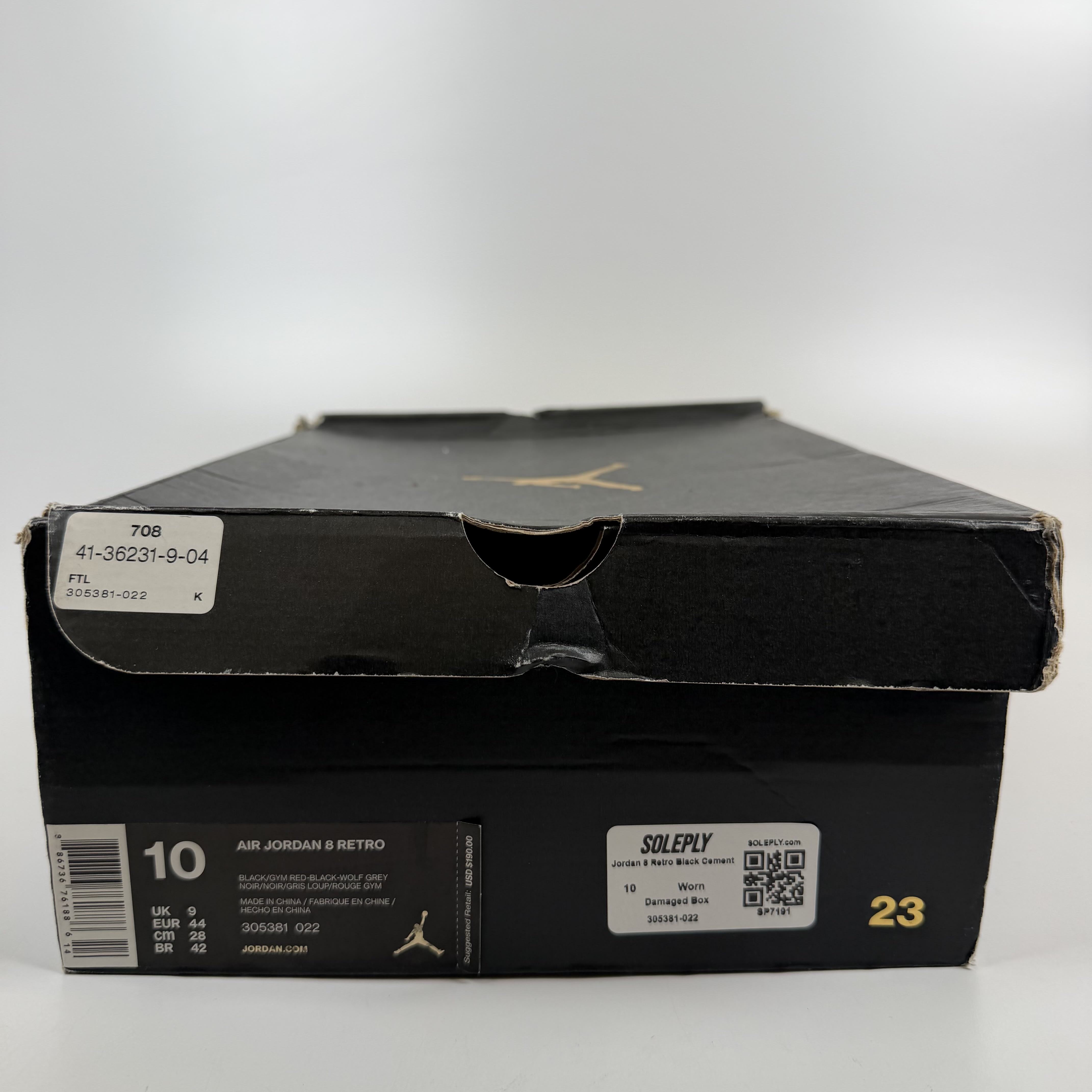 SP7191 Jordan 8 Retro Black Cement