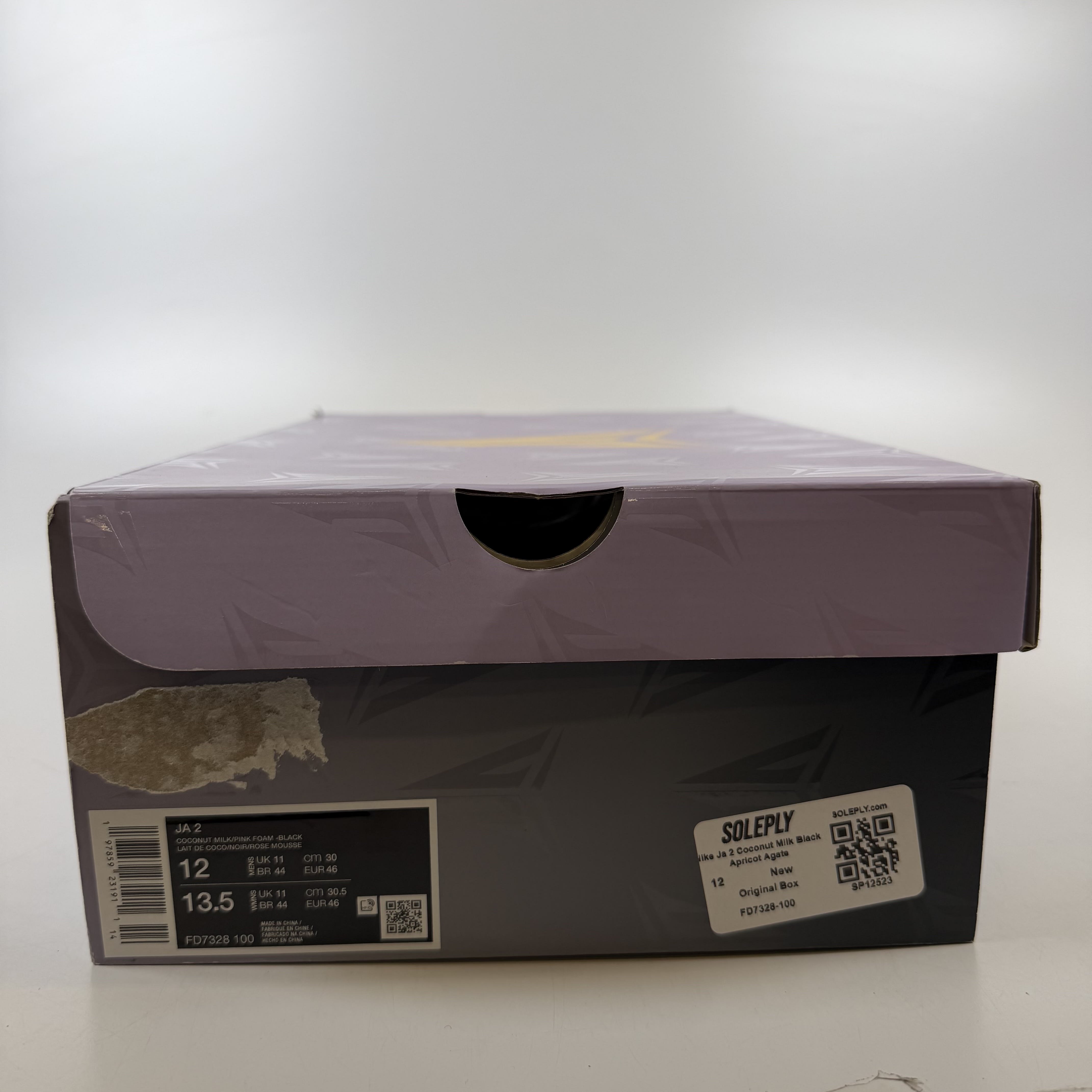 SP12523 Nike Ja 2 Coconut Milk Black Apricot Agate