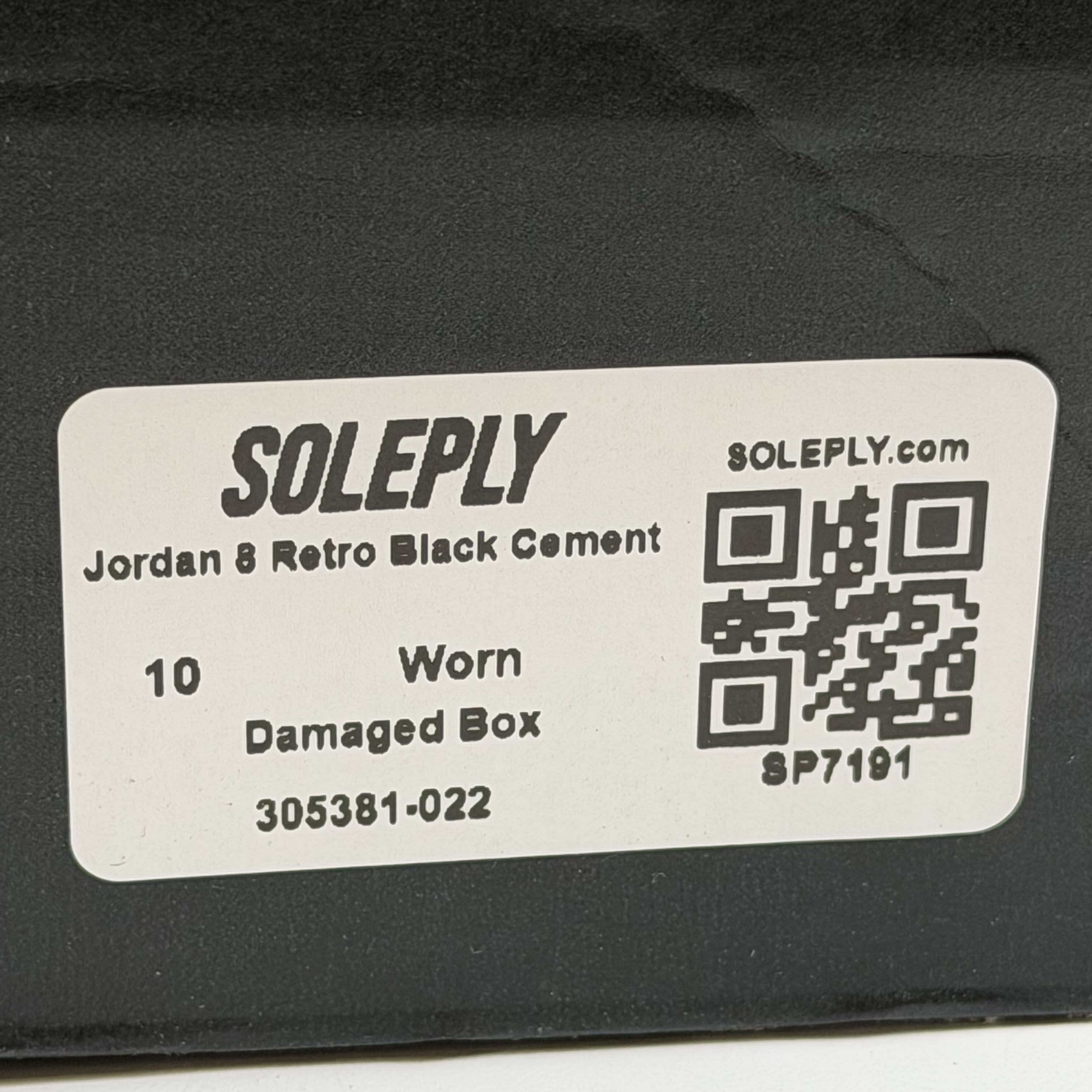 SP7191 Jordan 8 Retro Black Cement