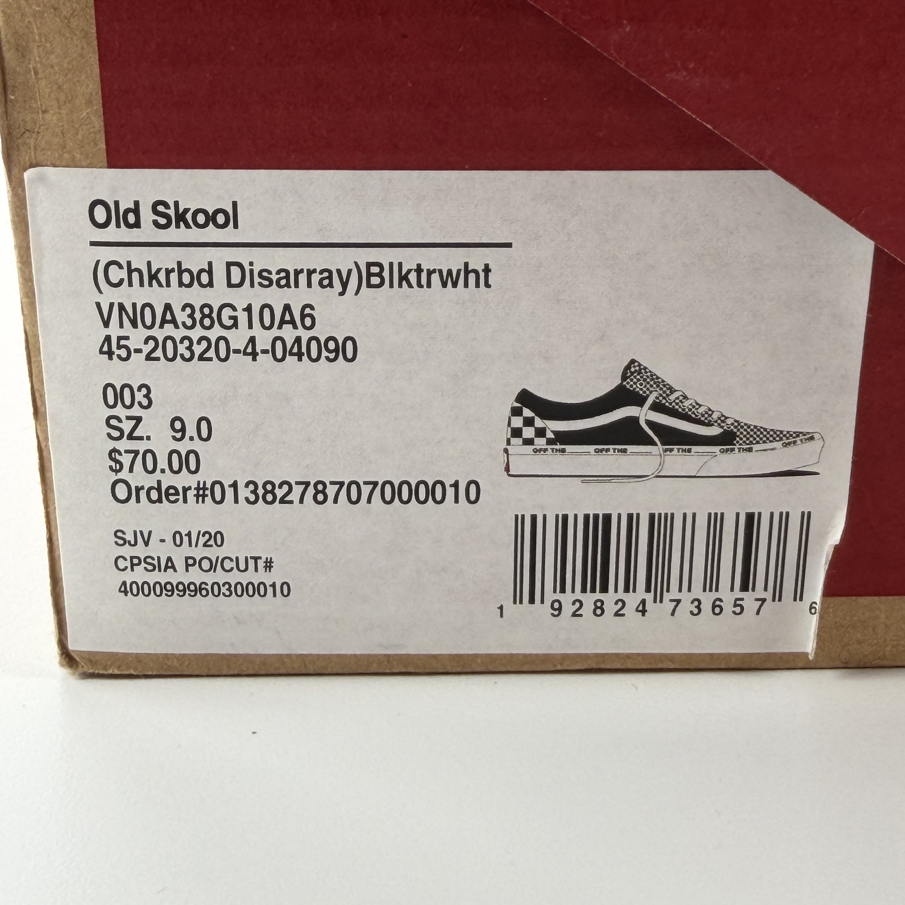 464968 Old Skool 'Checkerboard Disarray'
