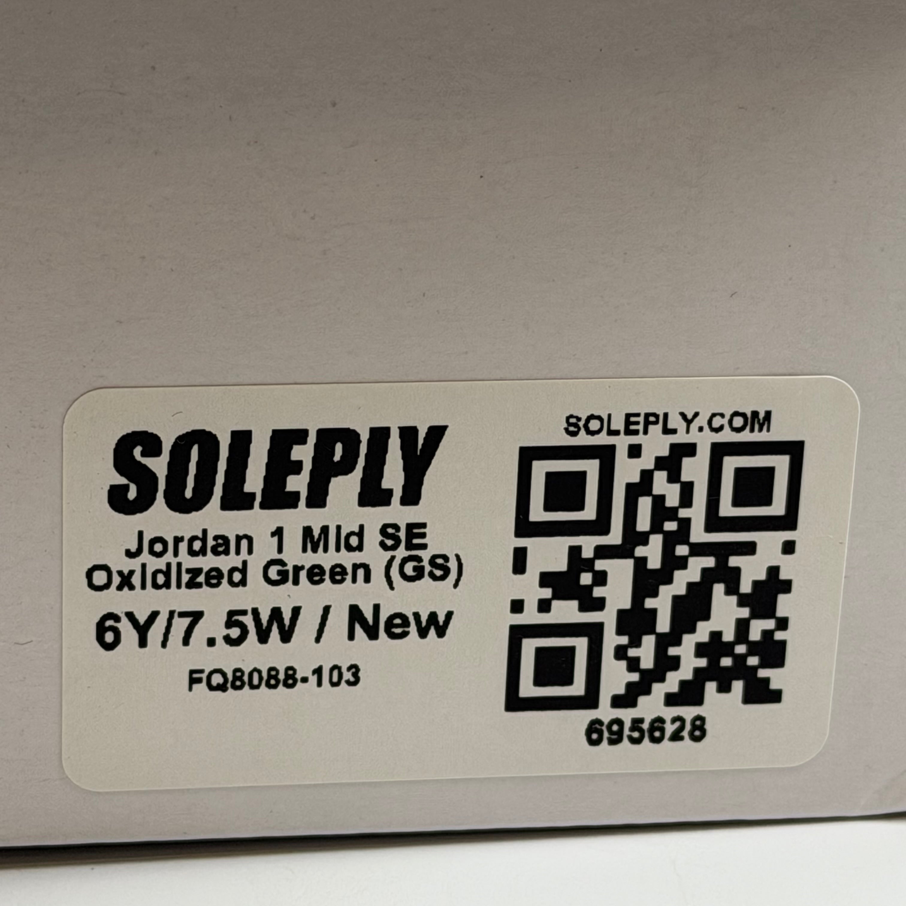 695628 Jordan 1 Mid SE Oxidized Green (GS)