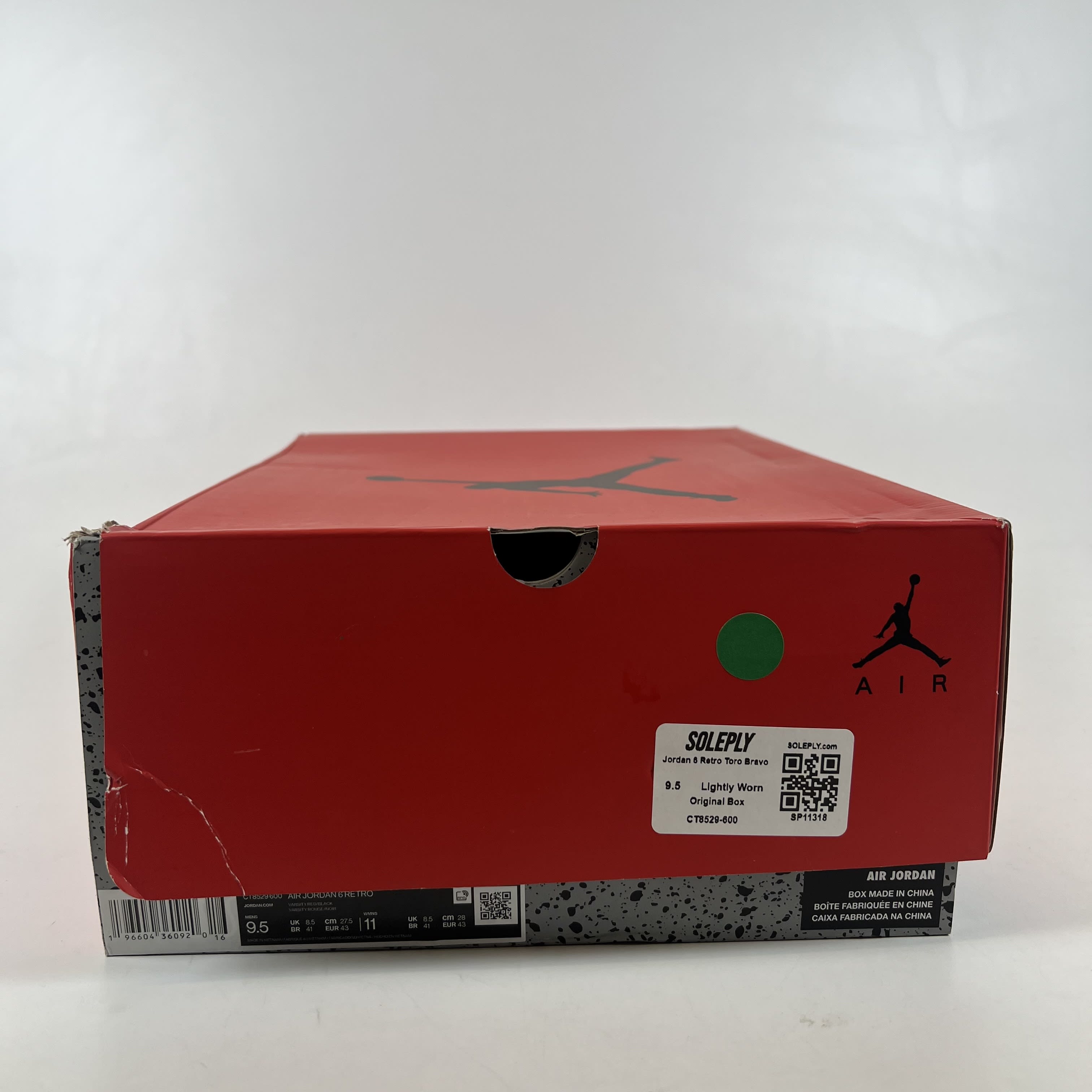 SP11318 Jordan 6 Retro Toro Bravo