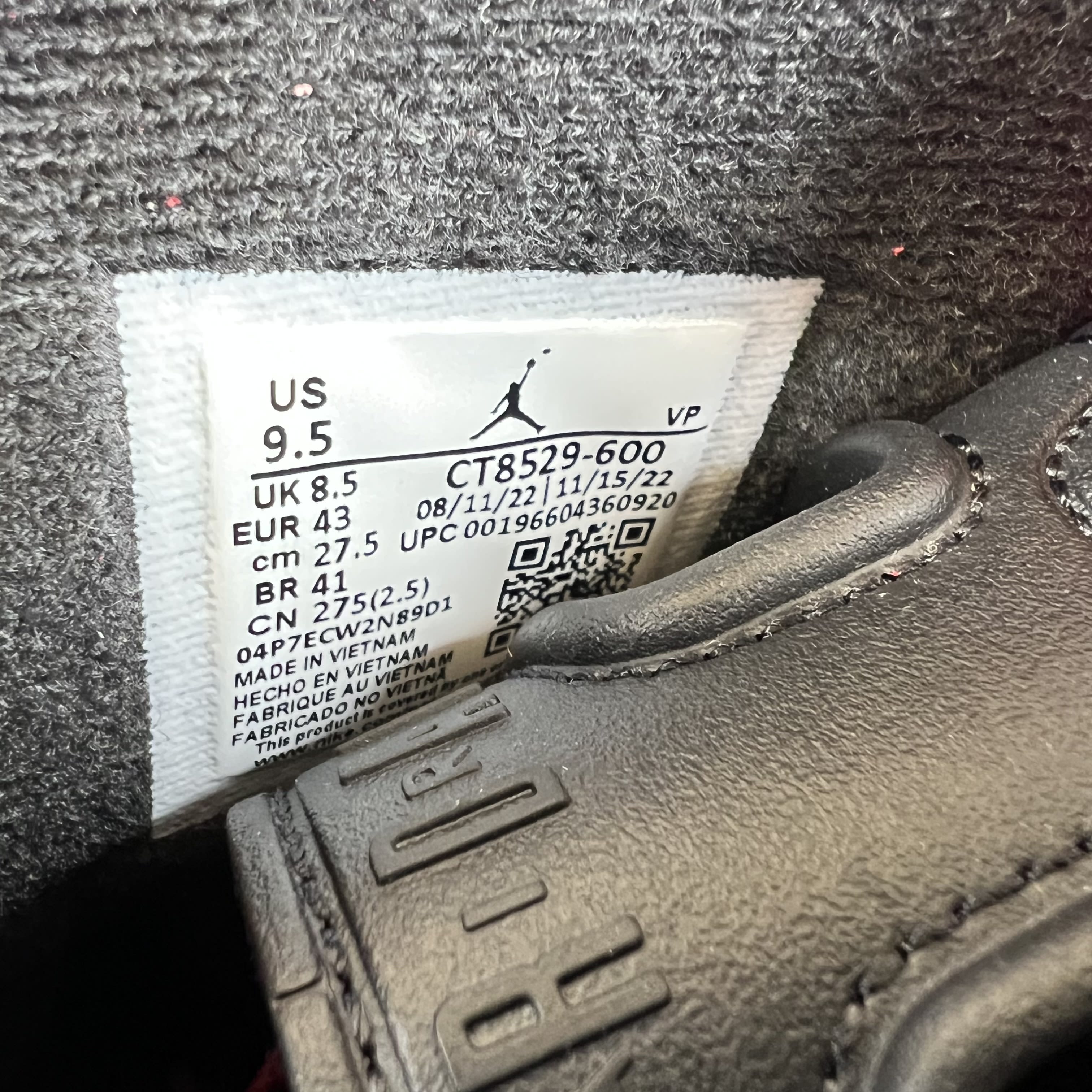 SP11318 Jordan 6 Retro Toro Bravo