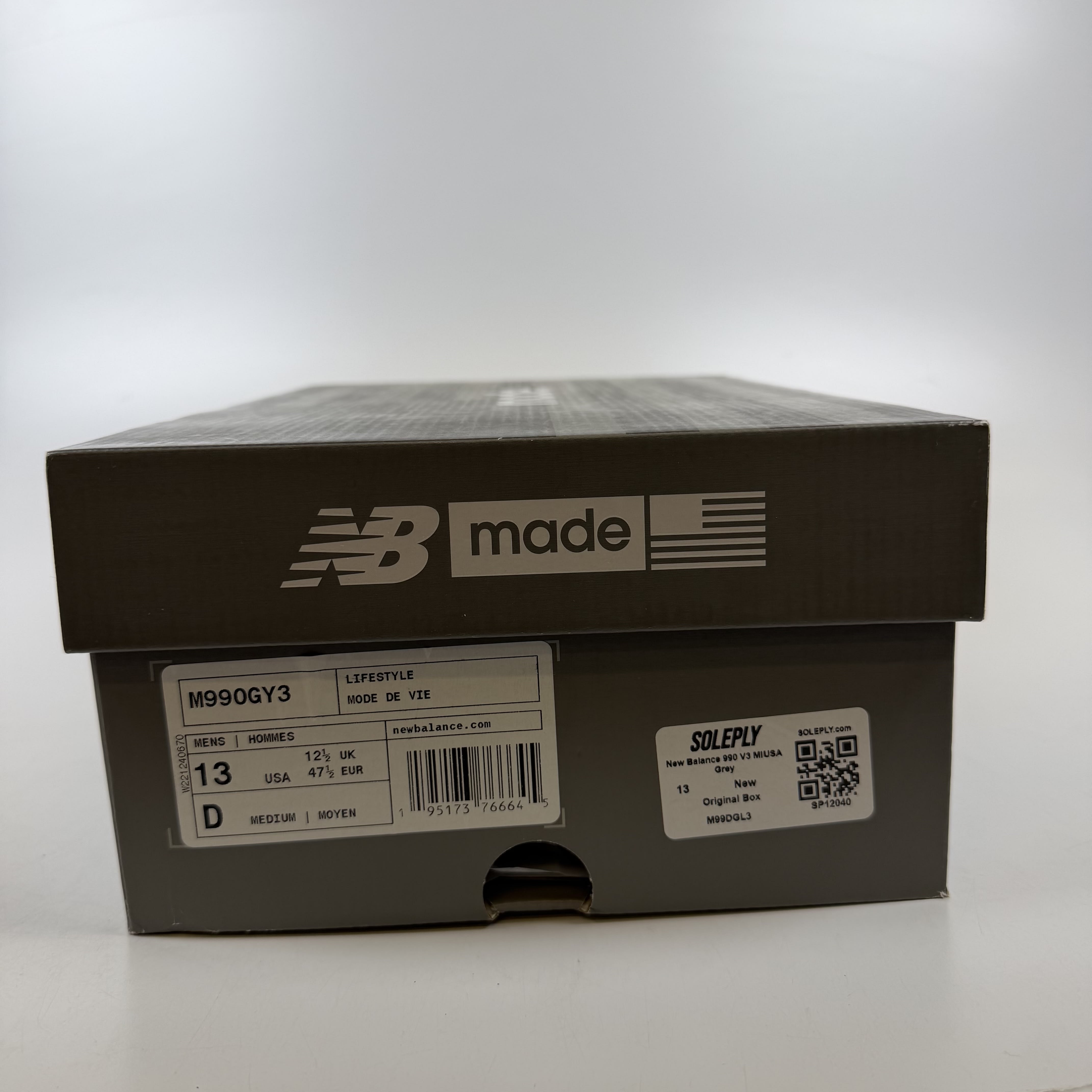 SP12040 New Balance 990 V3 MIUSA Grey