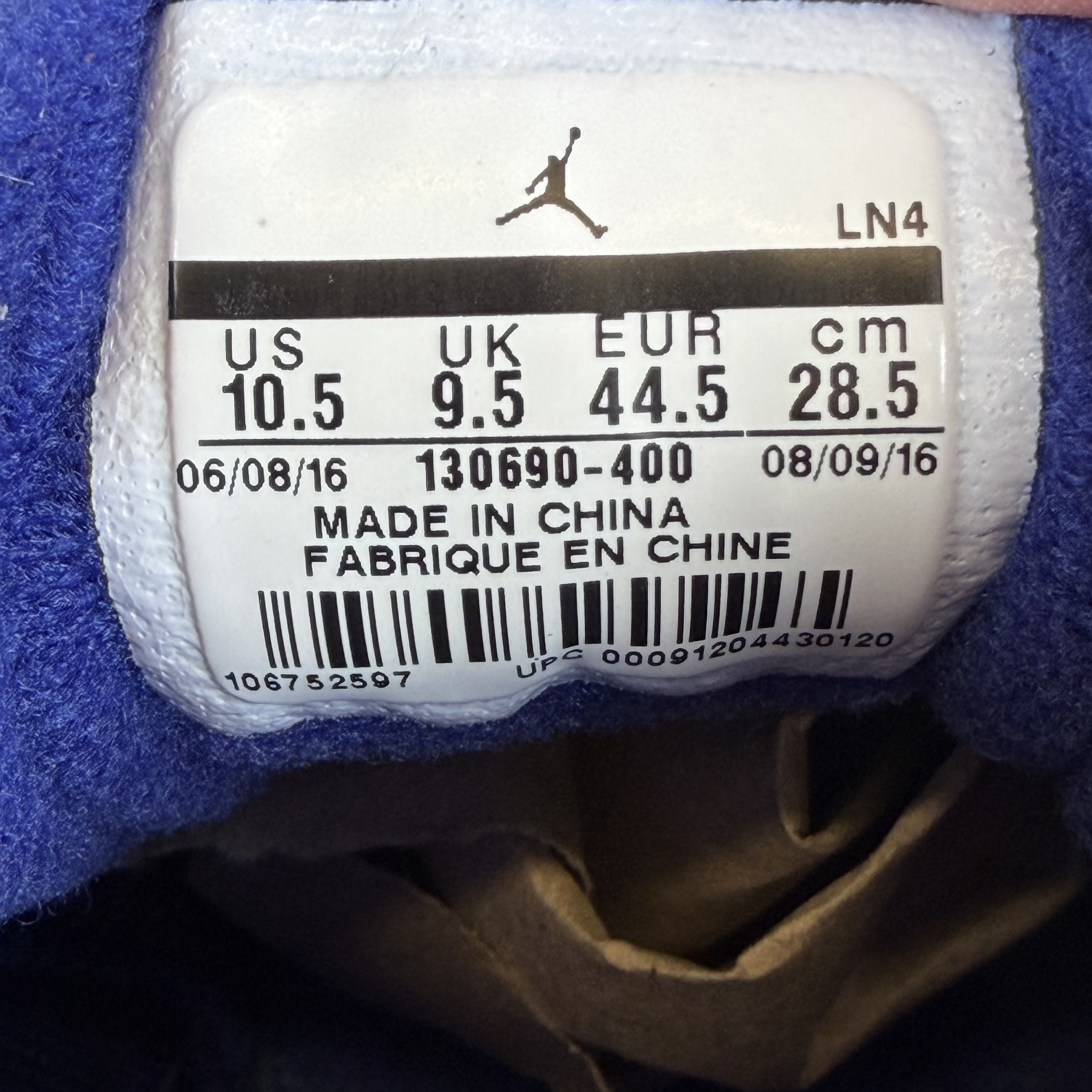 SP6402 Jordan 12 Retro Deep Royal Blue