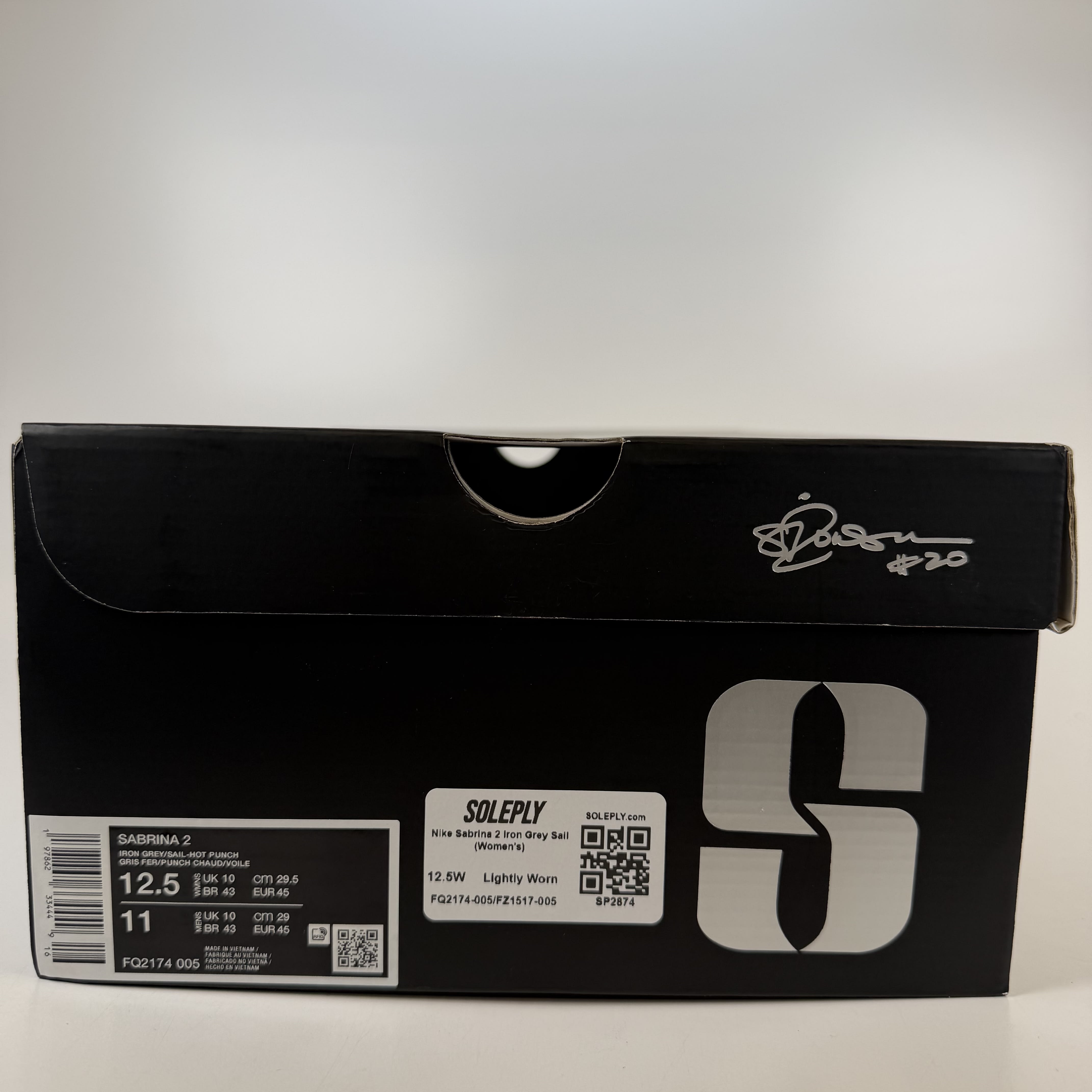 SP2874 Nike Sabrina 2 Iron Grey Sail (Women's)