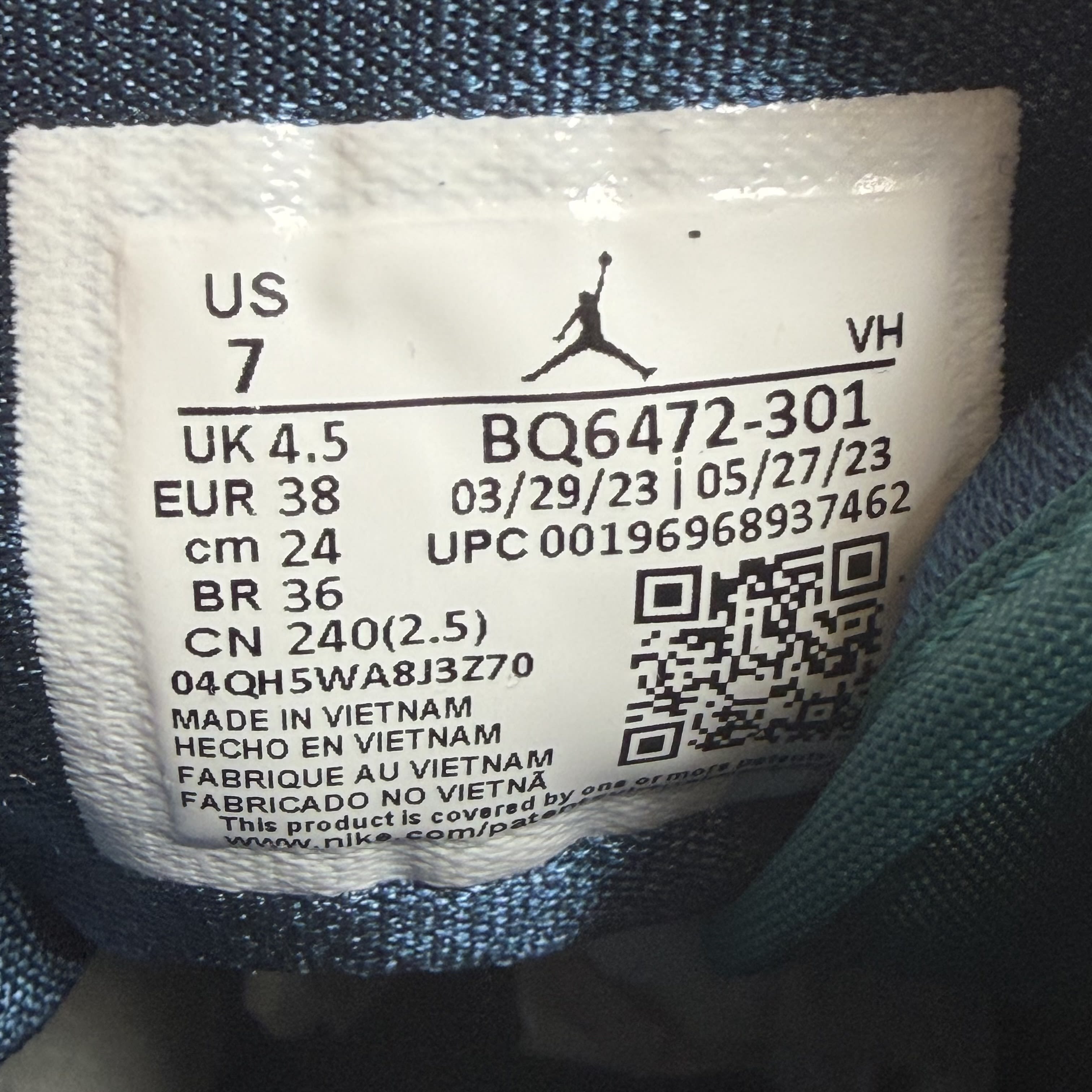 269300 Jordan 1 Mid Teal French Blue (Women's)