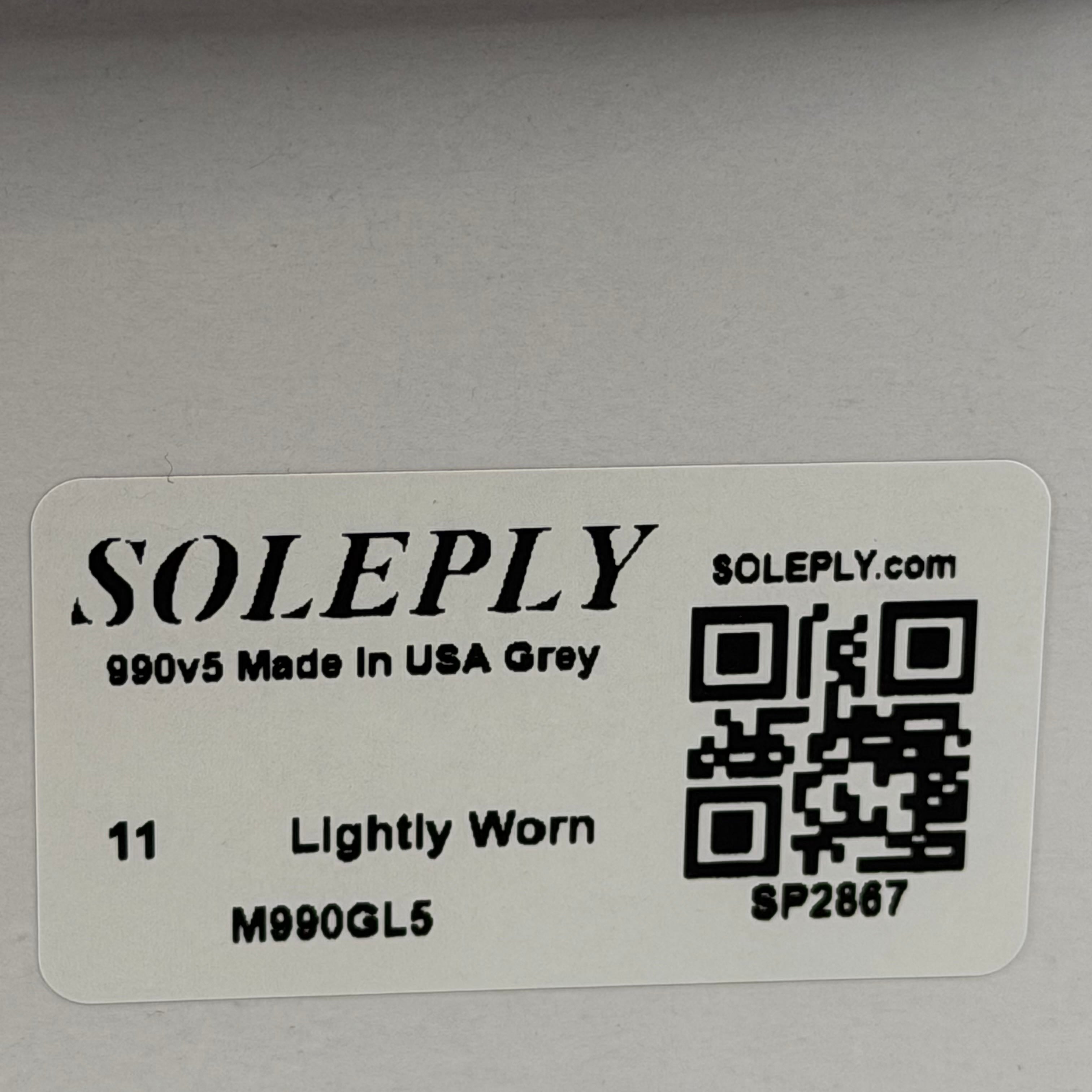 SP2867 990v5 Made In USA Grey