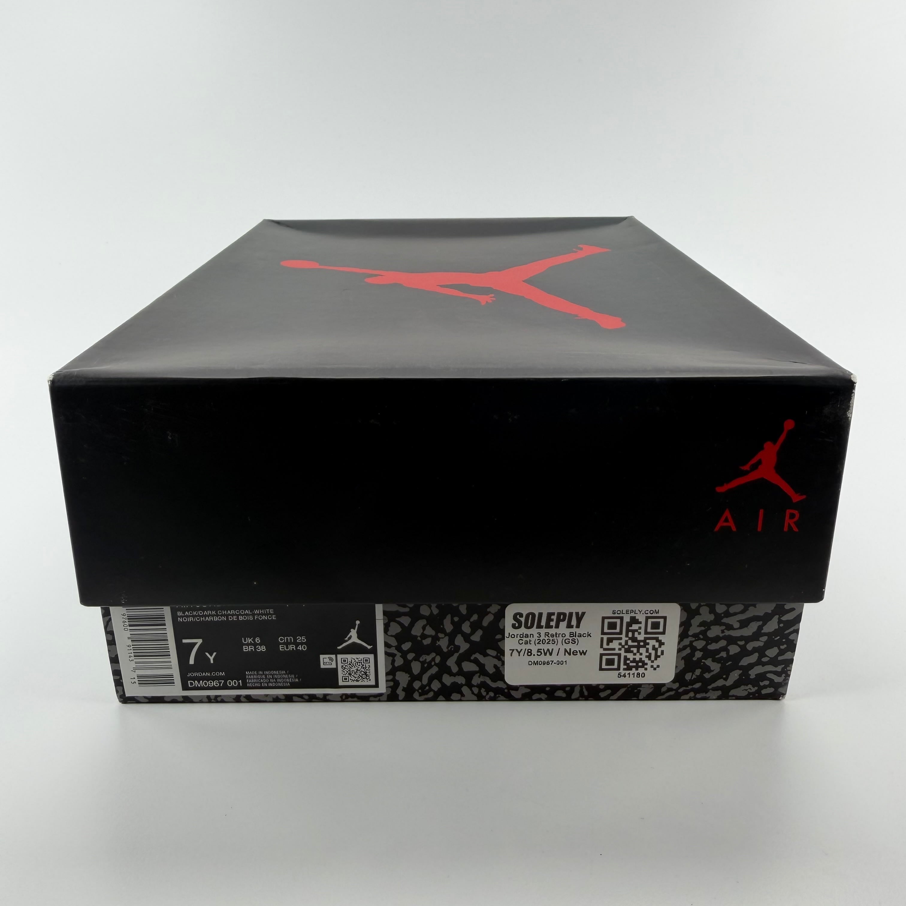 541180 Jordan 3 Retro Black Cat (2025) (GS)