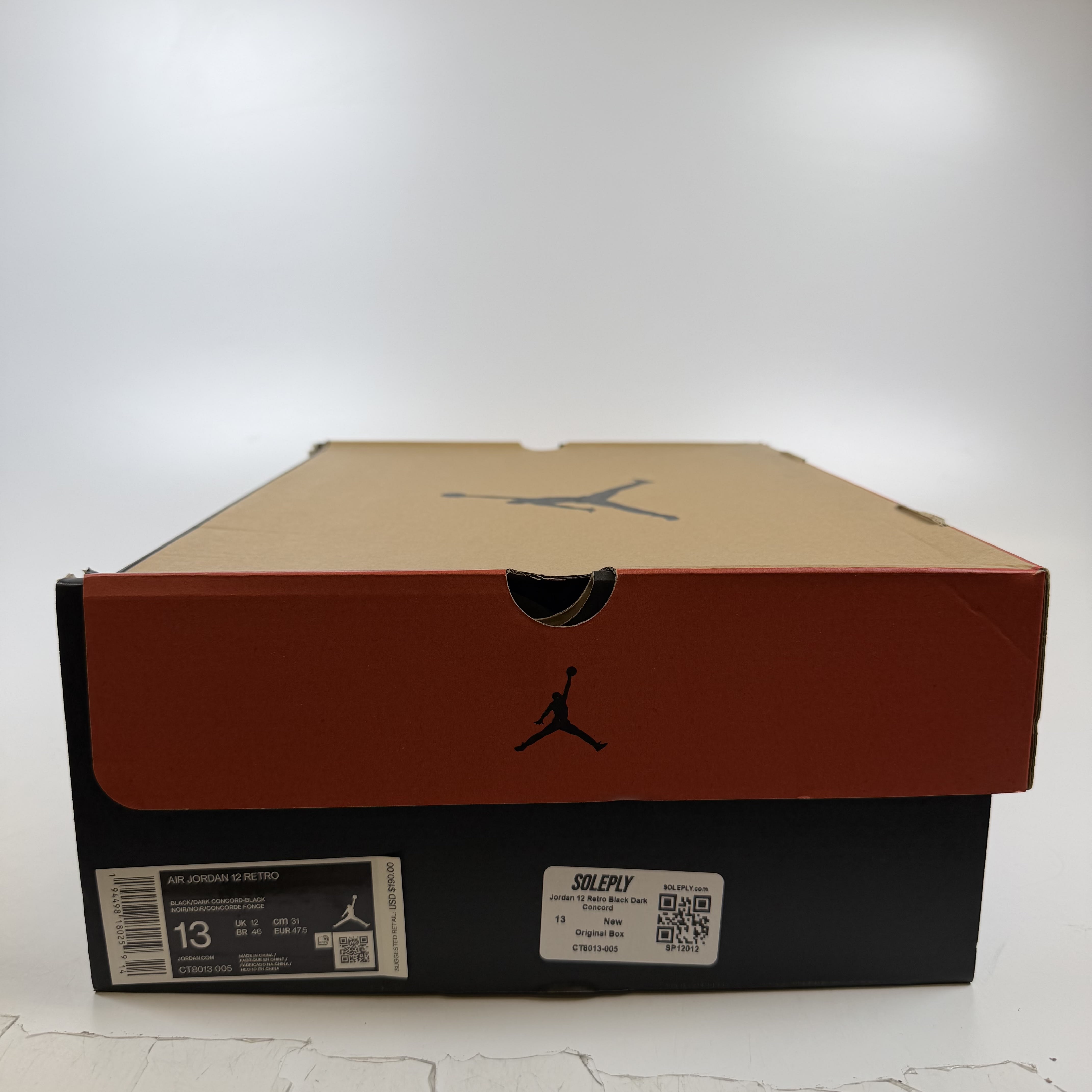 SP12012 Jordan 12 Retro Black Dark Concord