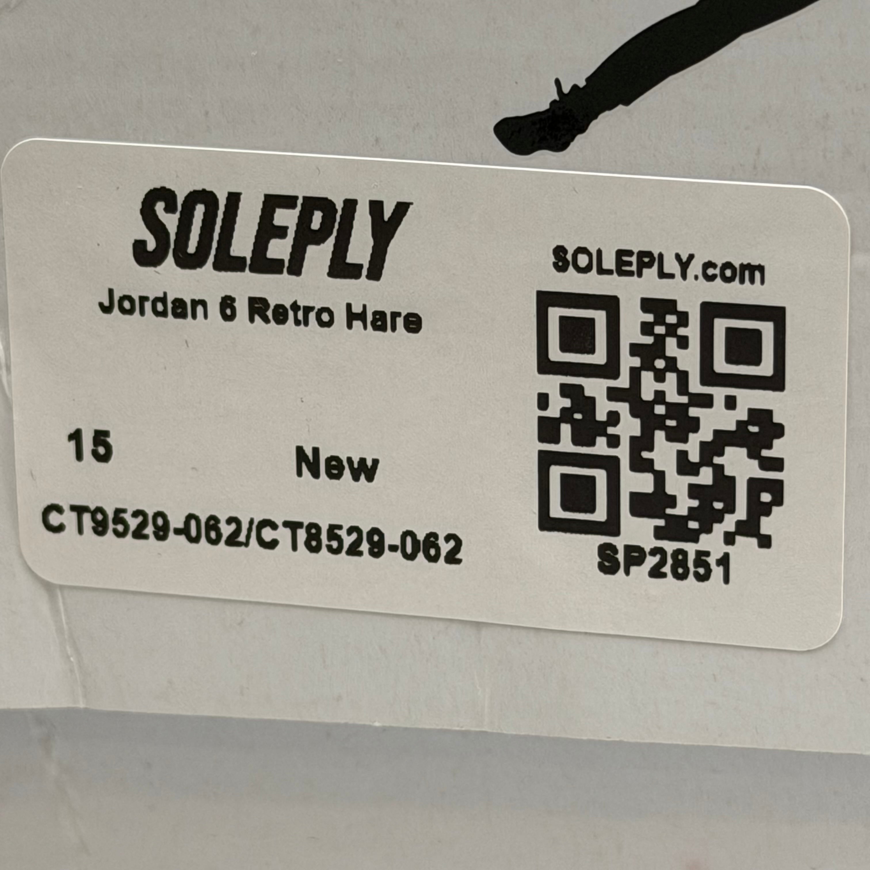 SP2851 Jordan 6 Retro Hare