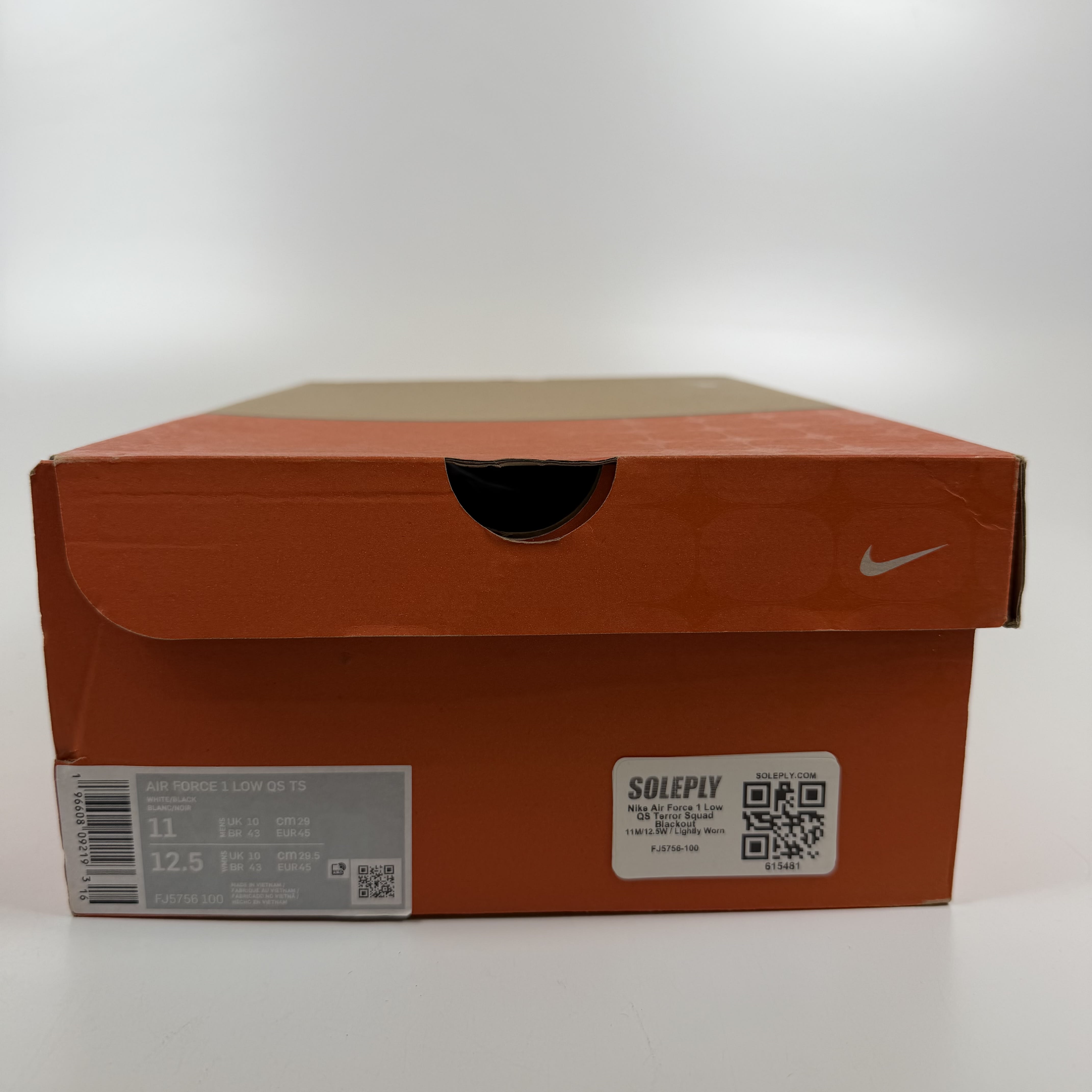 615481 Nike Air Force 1 Low QS Terror Squad Blackout