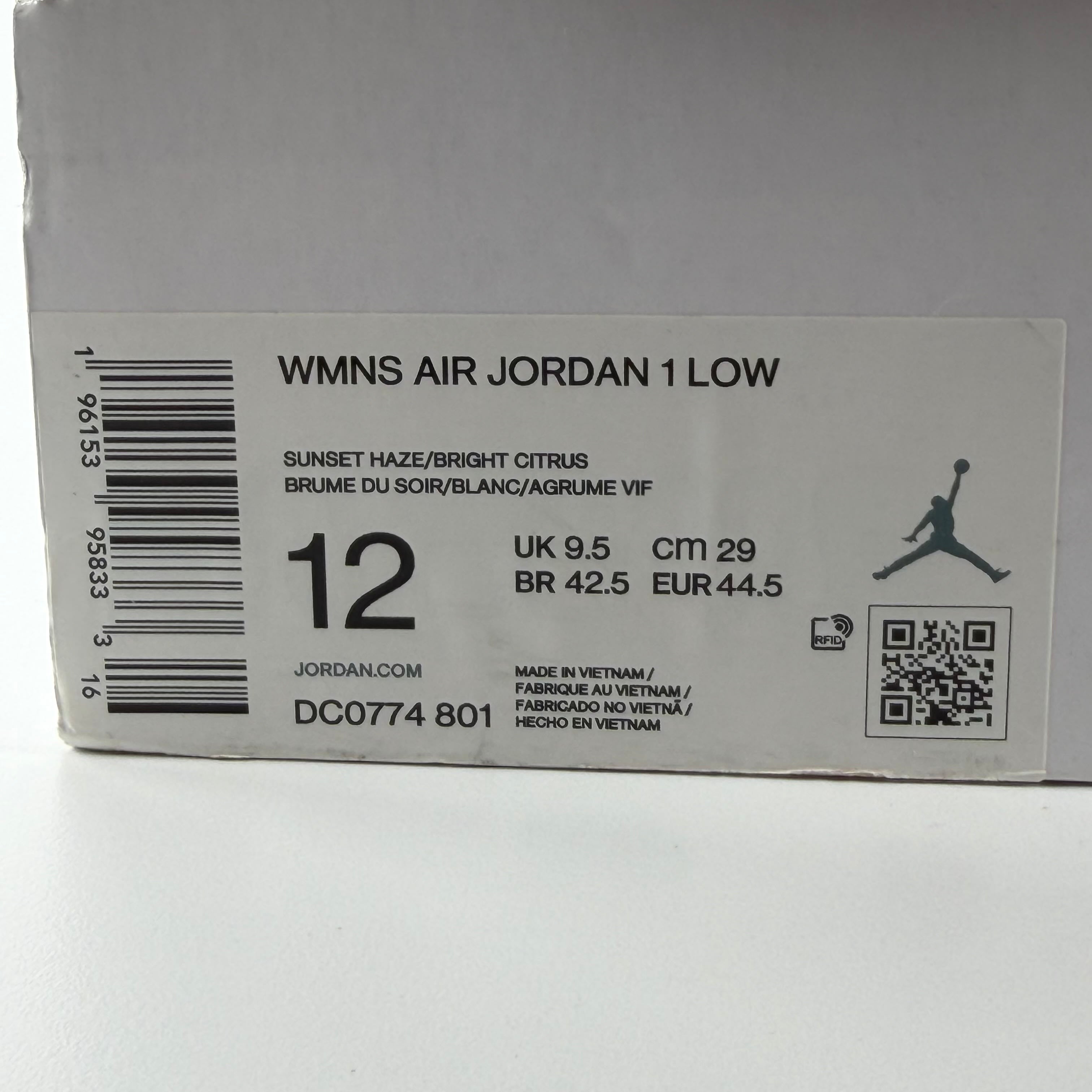 385703 Wmns Air Jordan 1 Low 'Sunset Haze'