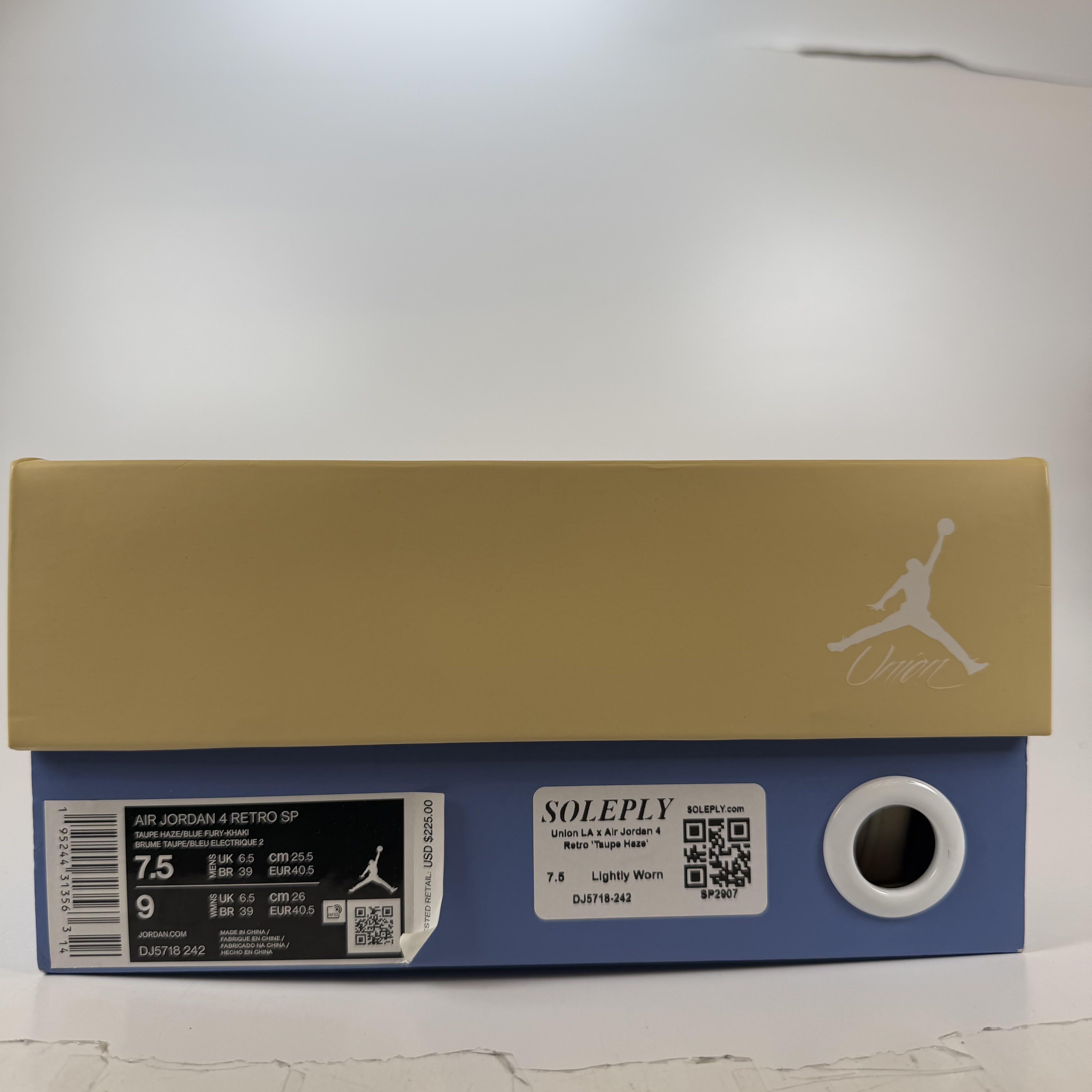 SP2907 Union LA x Air Jordan 4 Retro 'Taupe Haze'