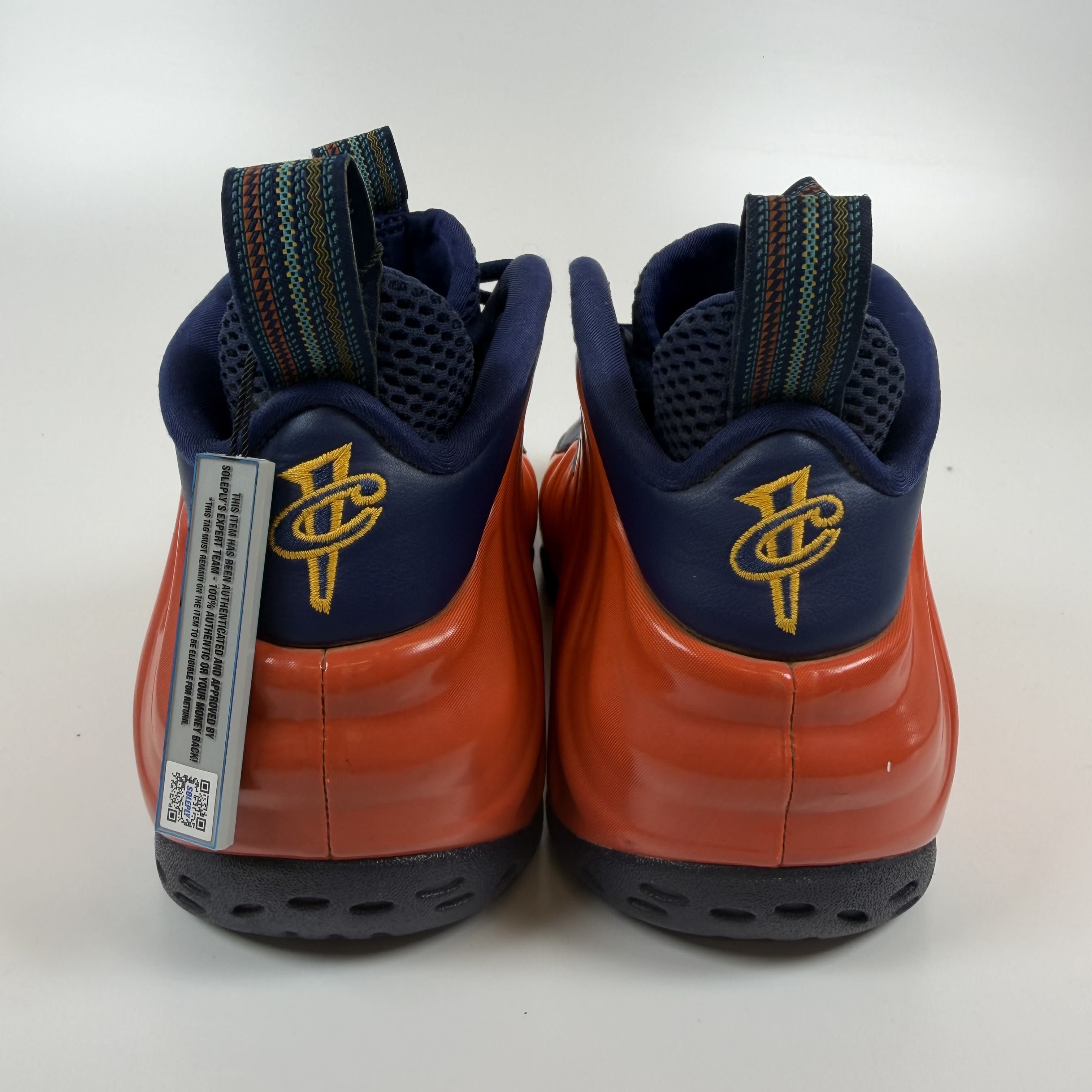 792132 Nike Air Foamposite One Blue Void Rugged Orange