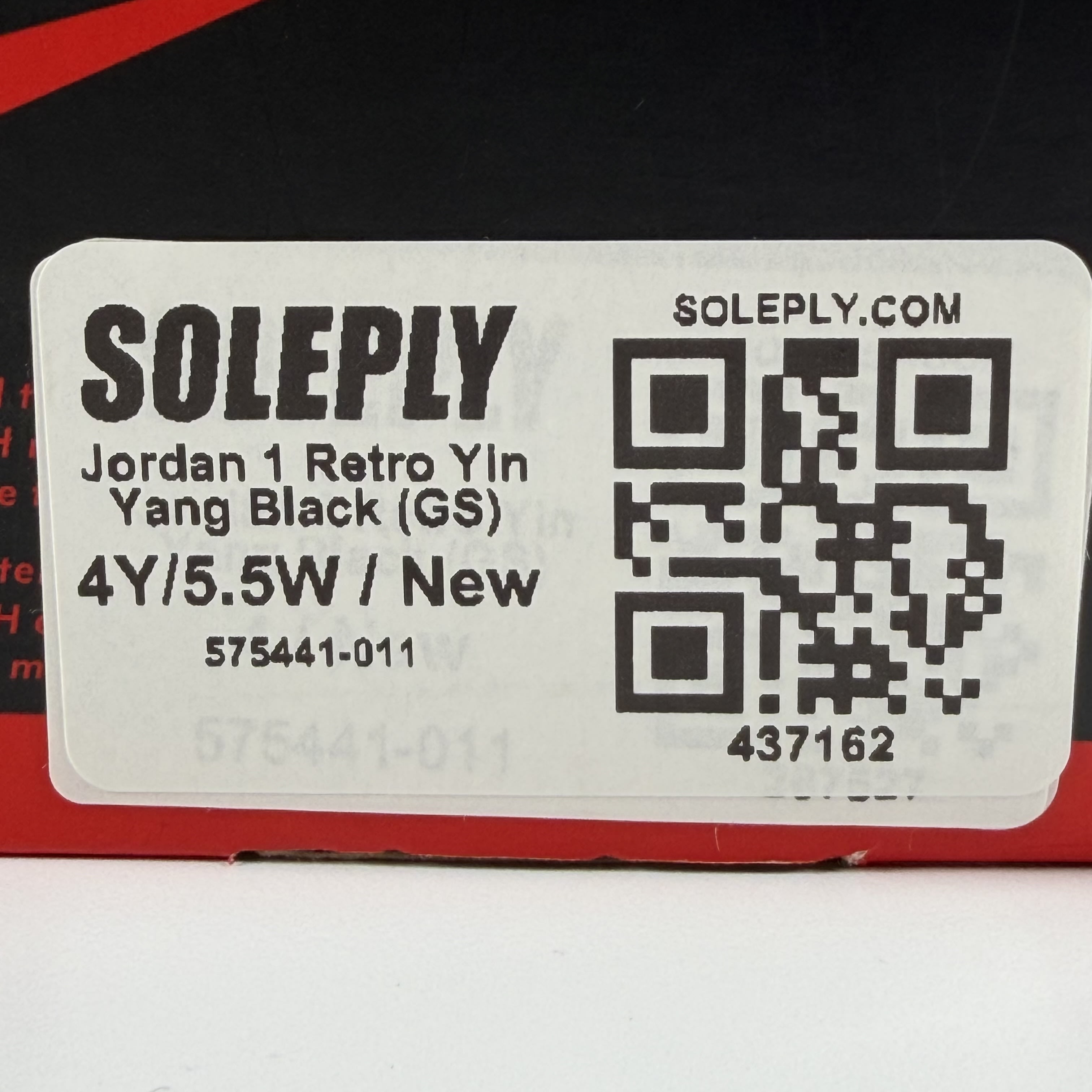 437162 Jordan 1 Retro Yin Yang Black (GS)