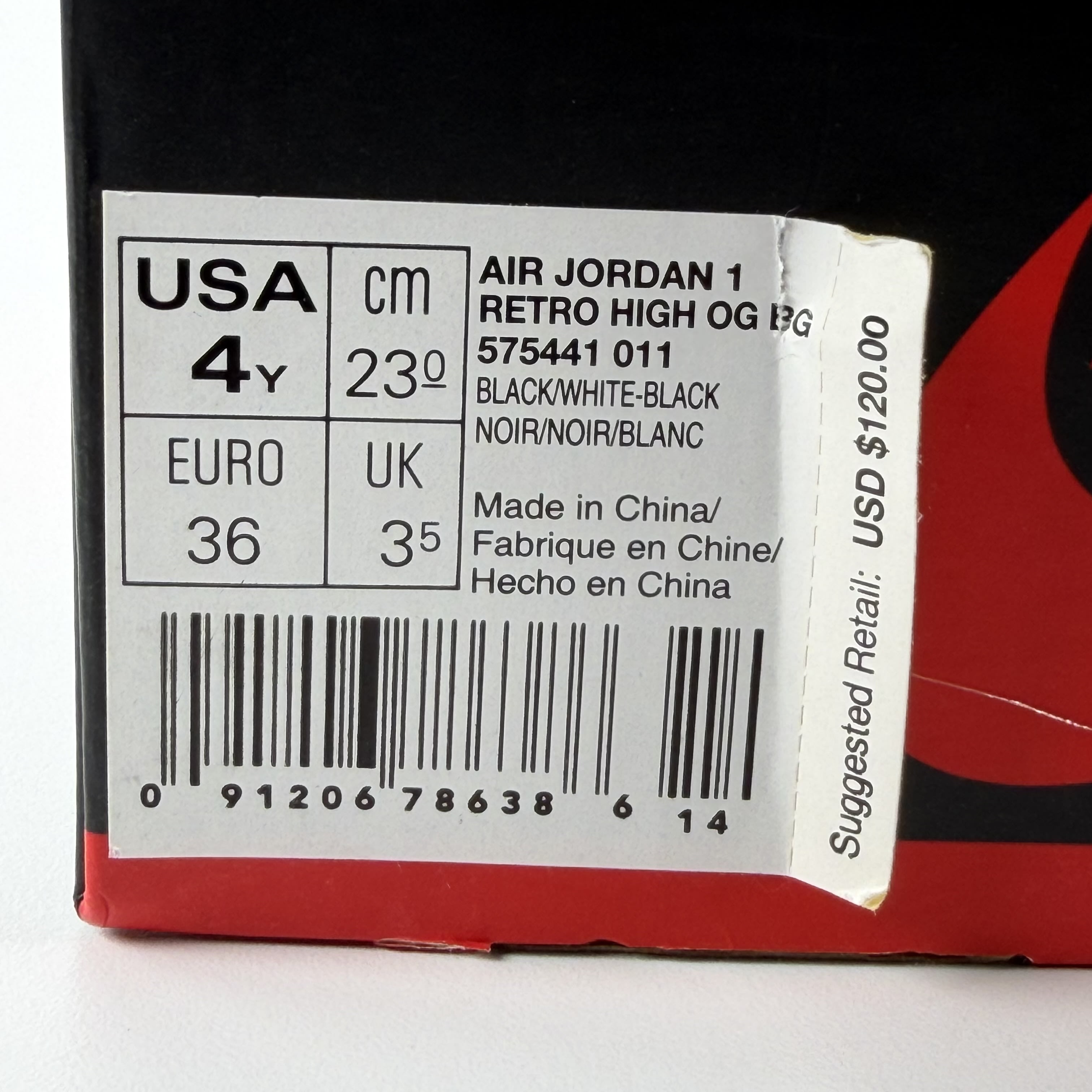 437162 Jordan 1 Retro Yin Yang Black (GS)