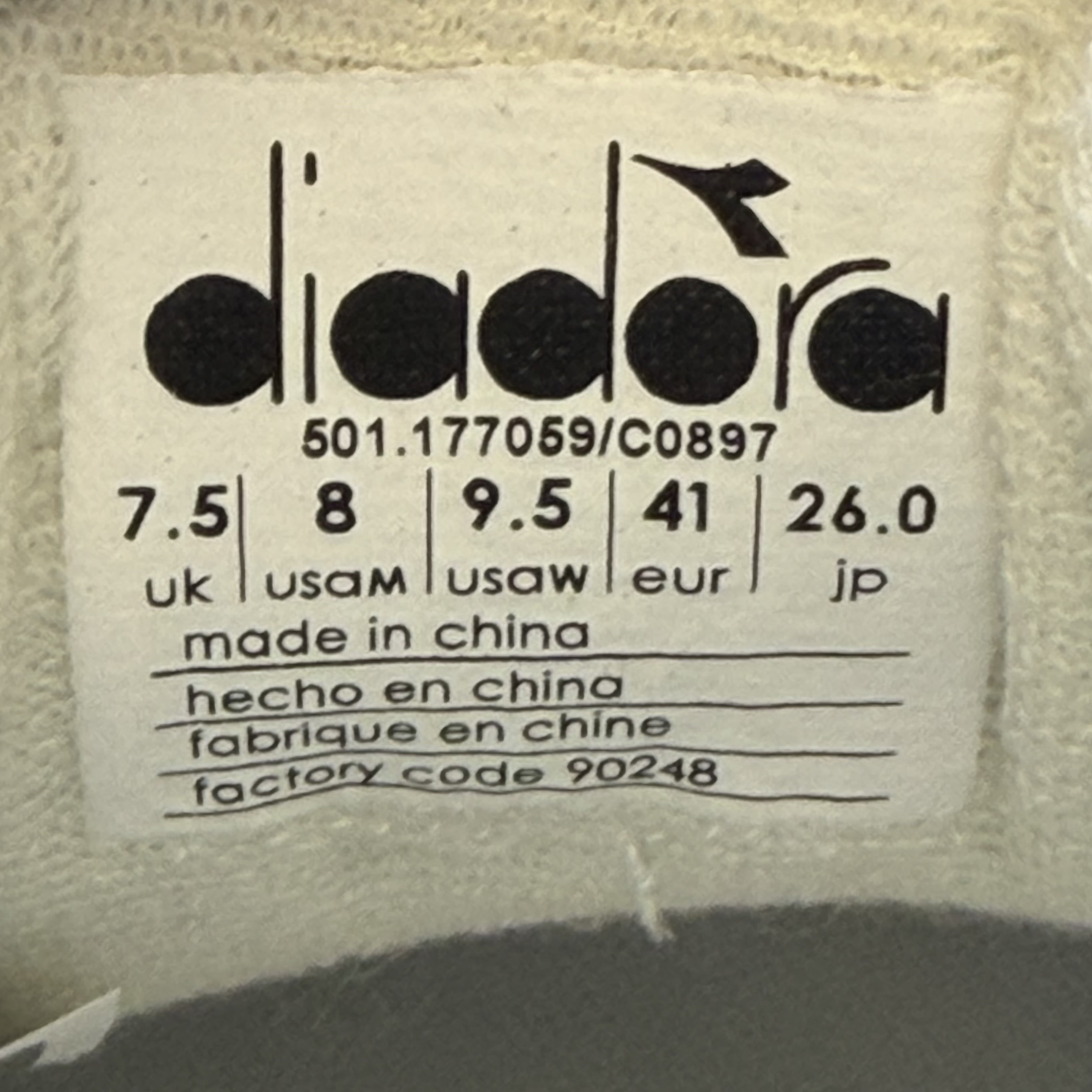 SP7019 Diadora Maverick H.O.C. 'White Dark Royal'