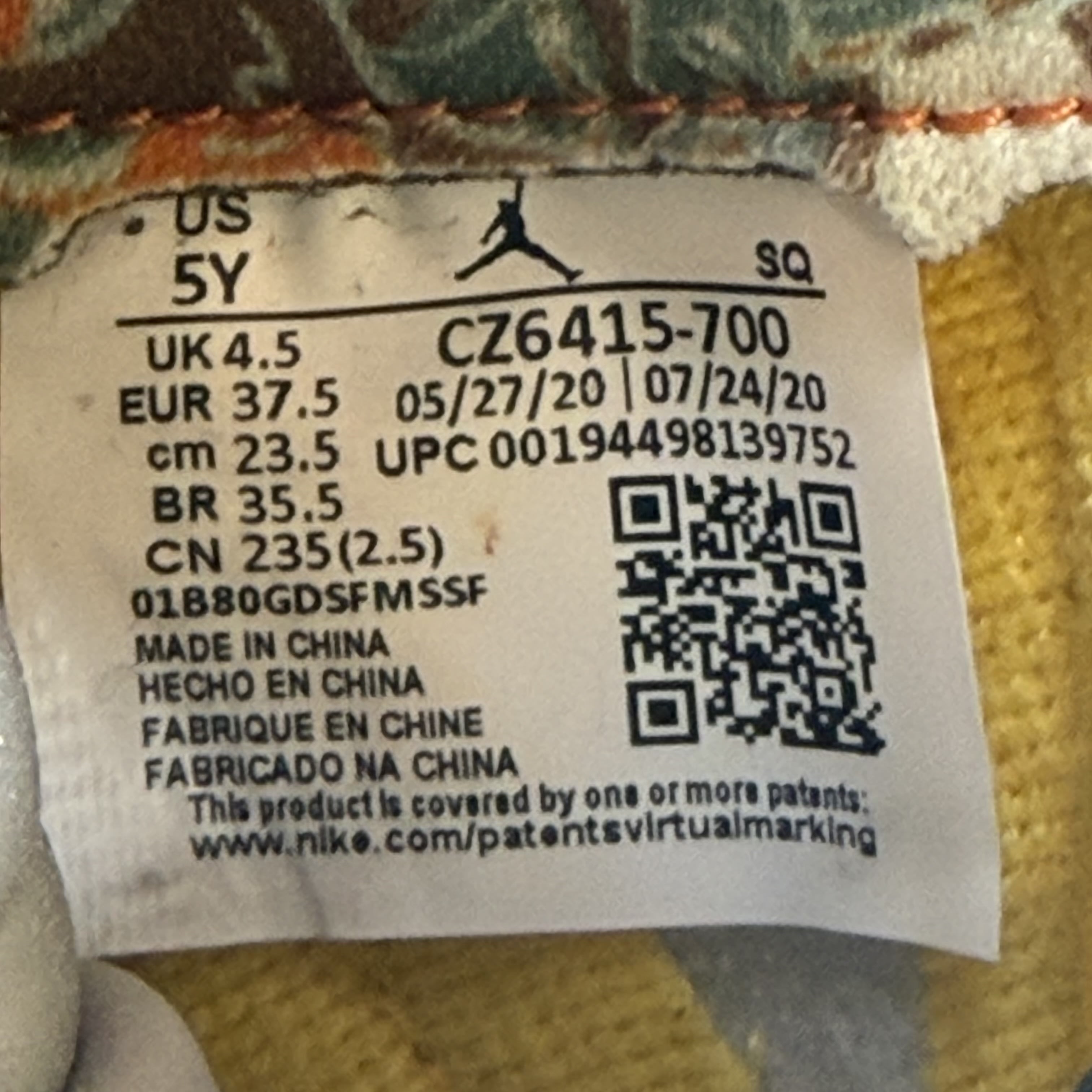 633762 Air Jordan 5 Retro What The (GS)