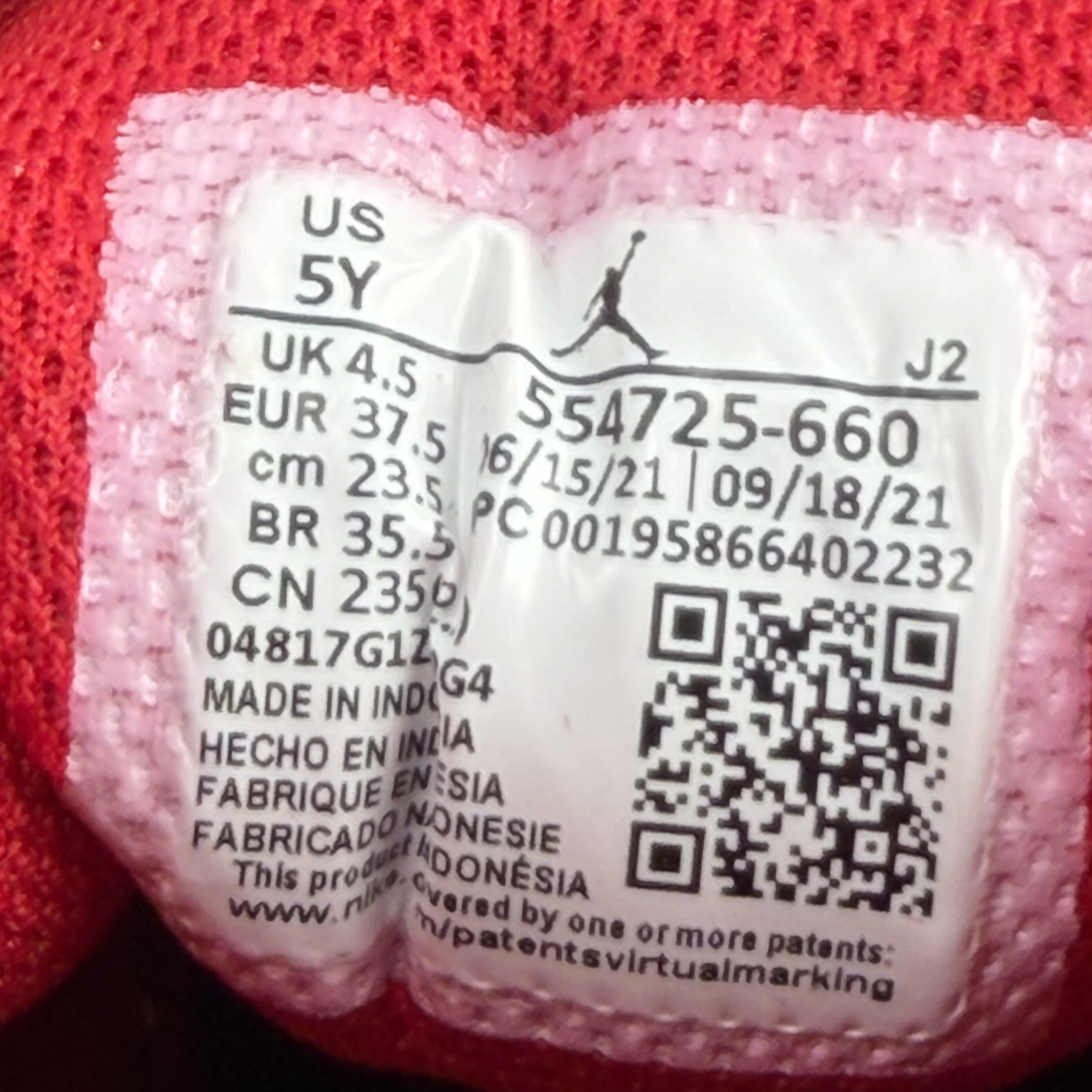 587723 Air Jordan 1 Mid GS 'Reverse Bred'