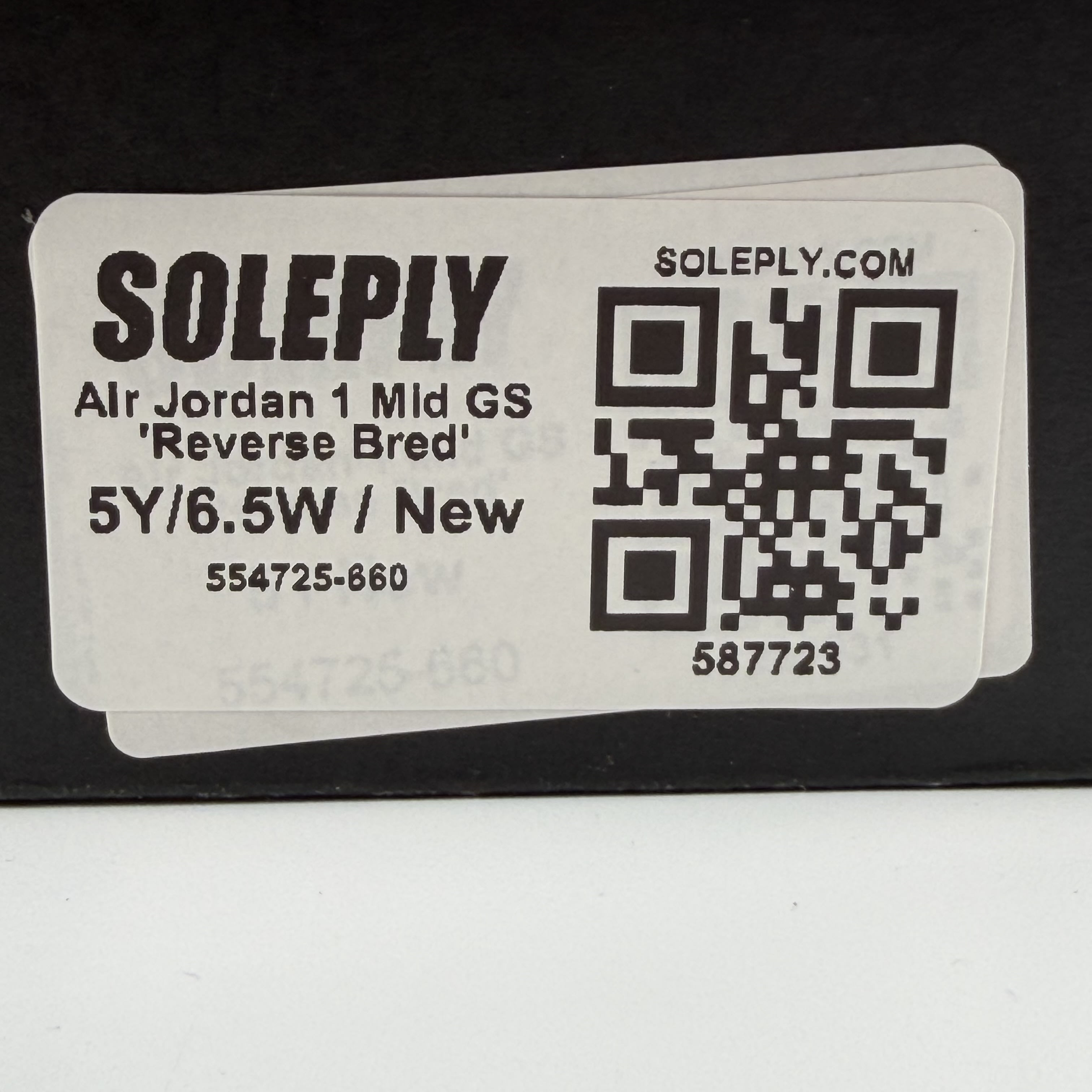 587723 Air Jordan 1 Mid GS 'Reverse Bred'