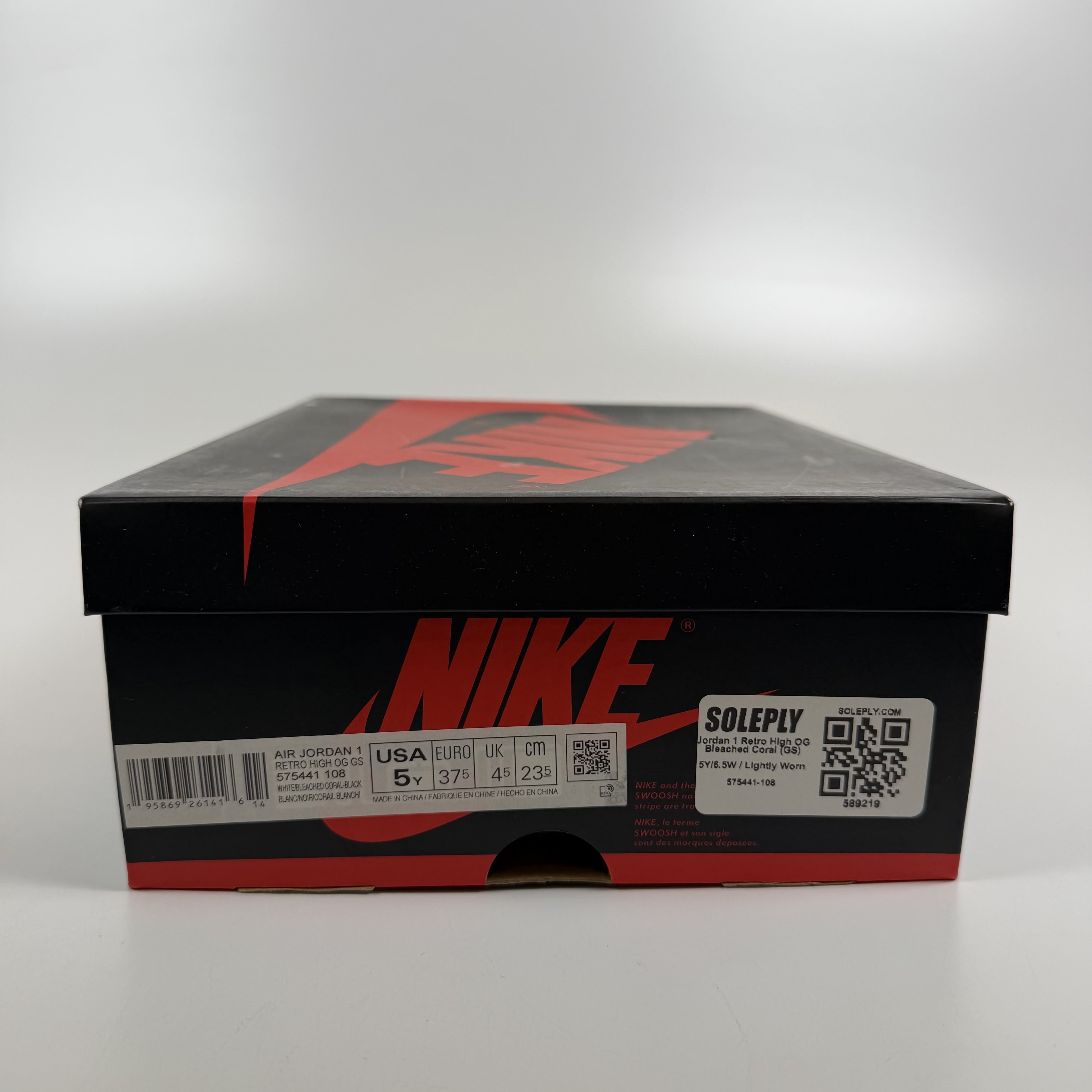589219 Jordan 1 Retro High OG Bleached Coral (GS)