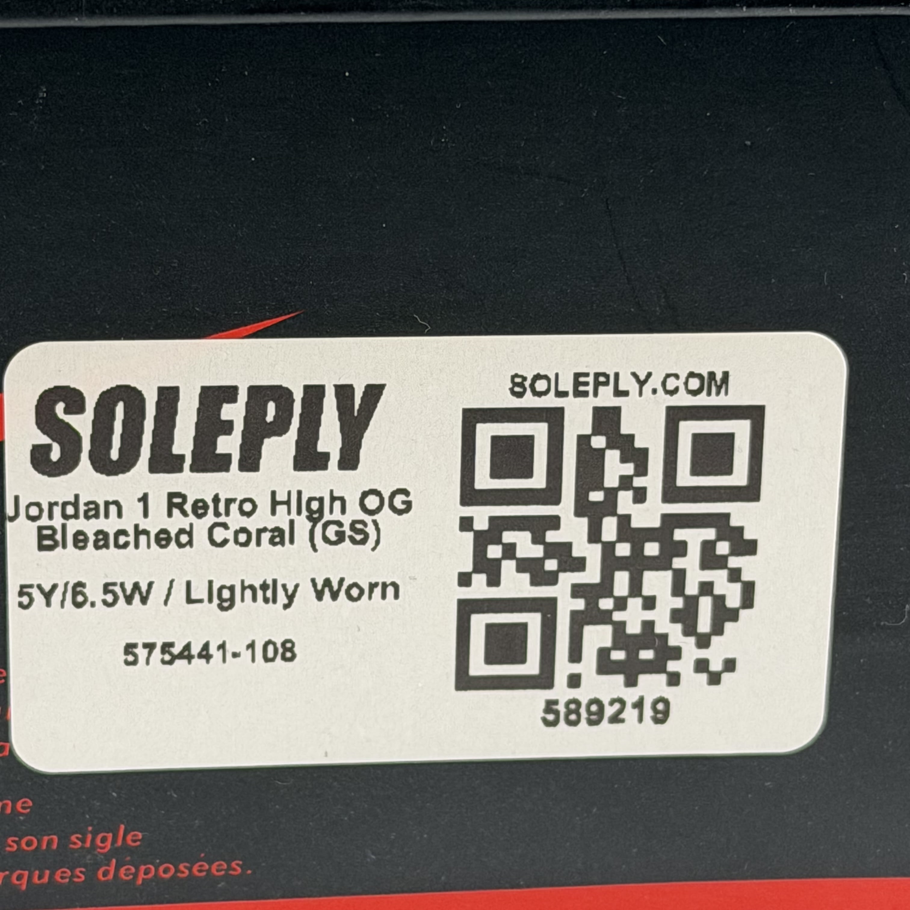 589219 Jordan 1 Retro High OG Bleached Coral (GS)