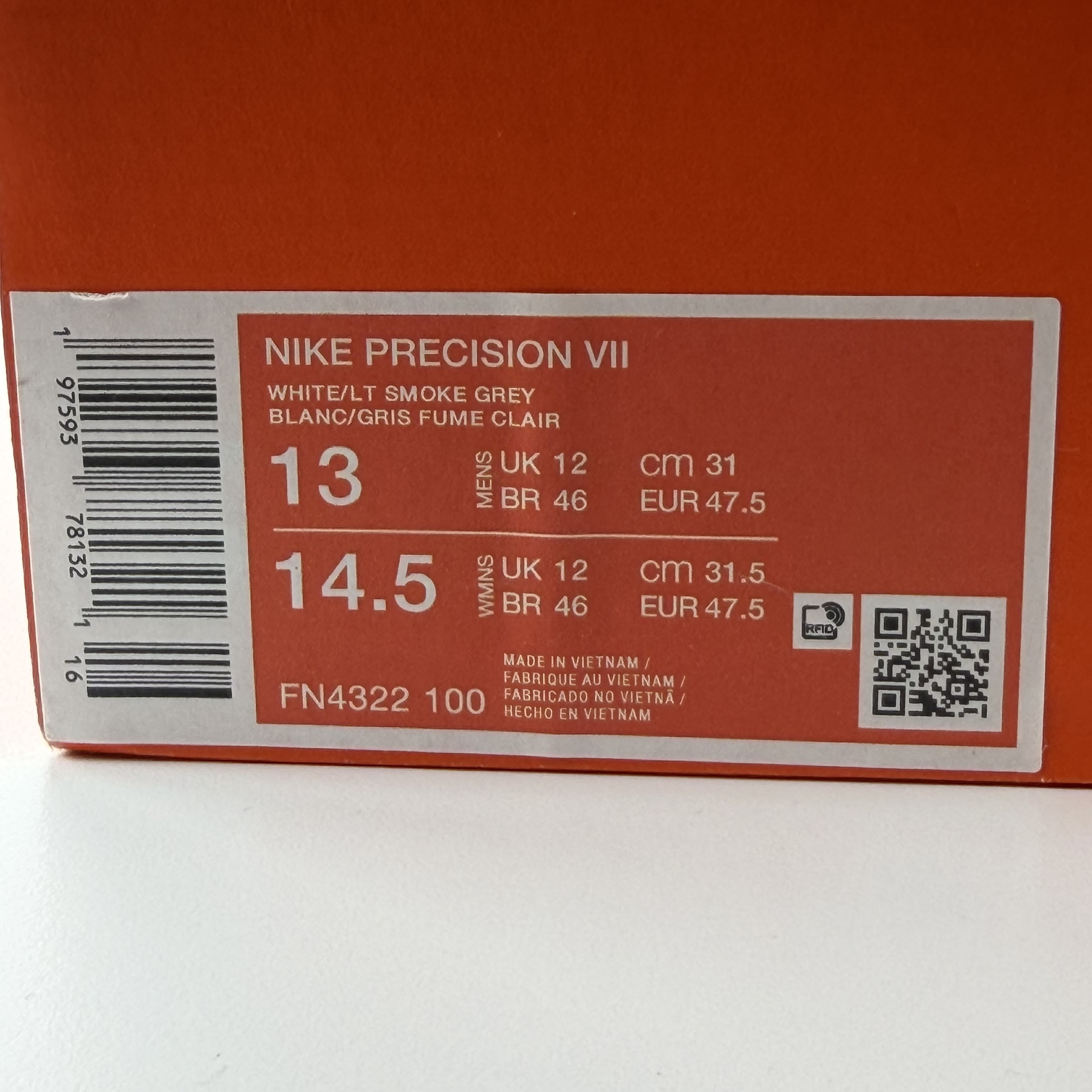 441221 Nike Precision VII White Photon Dust