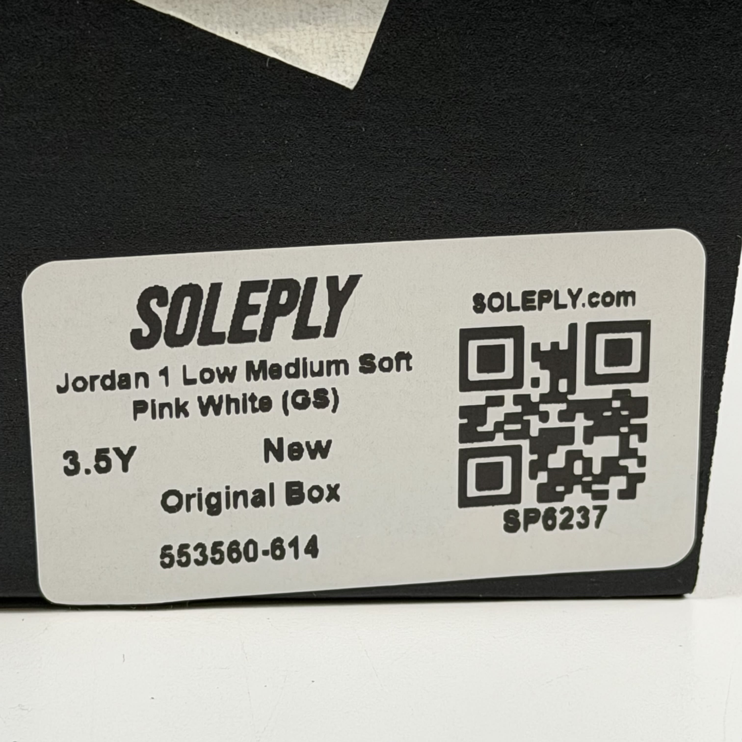SP6237 Jordan 1 Low Medium Soft Pink White (GS)