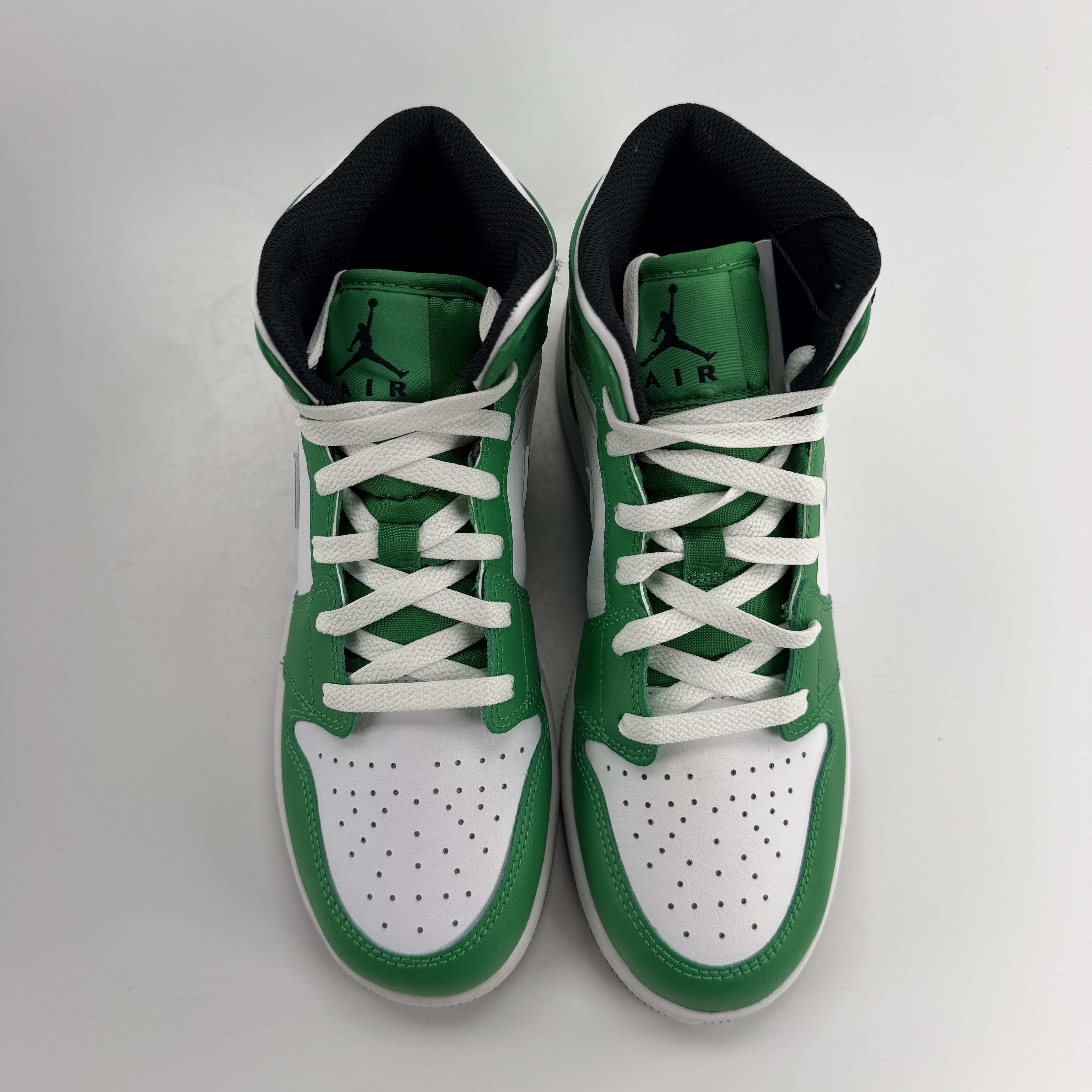 437191 Air Jordan 1 Mid GS 'Lucky Green'