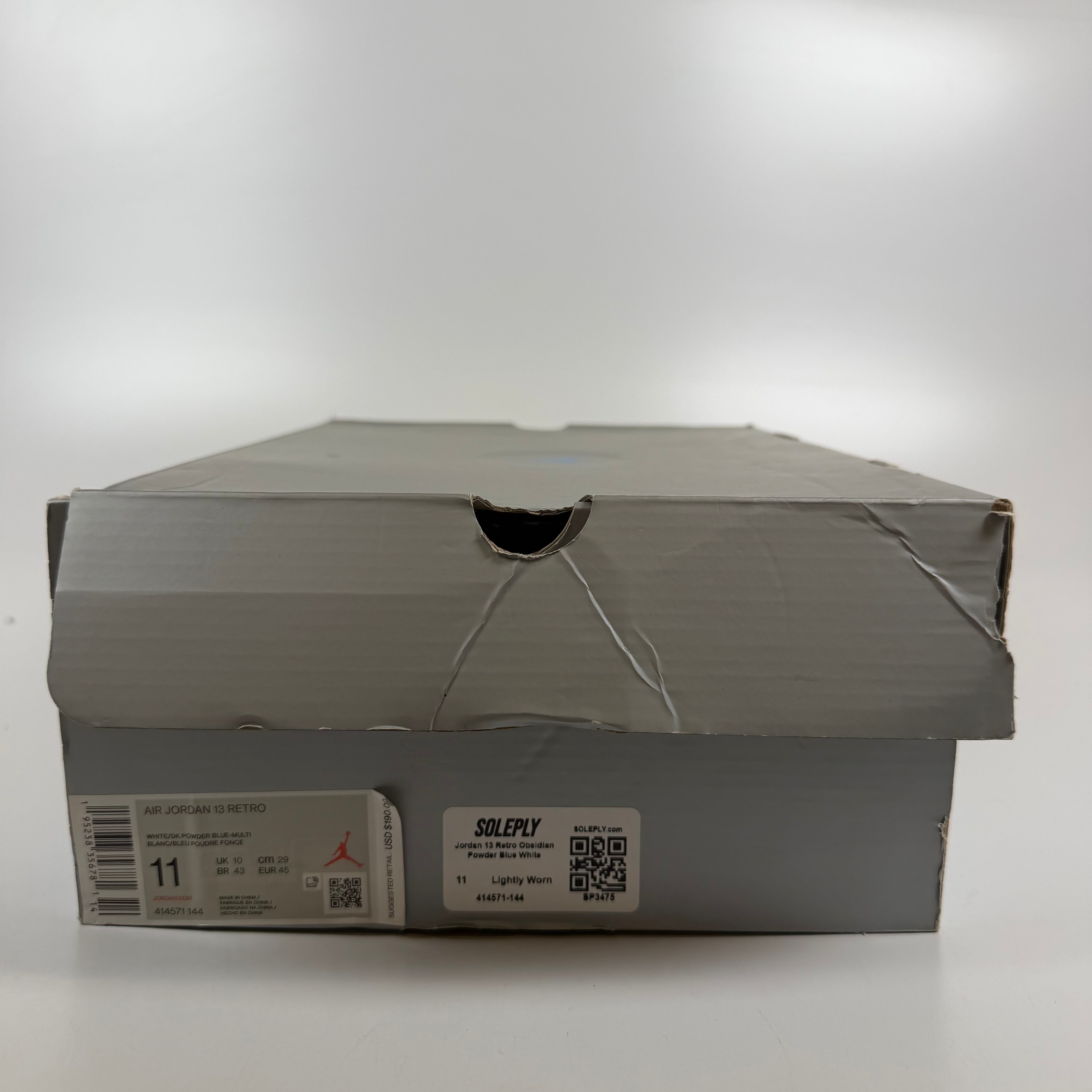 SP3475 Jordan 13 Retro Obsidian Powder Blue White