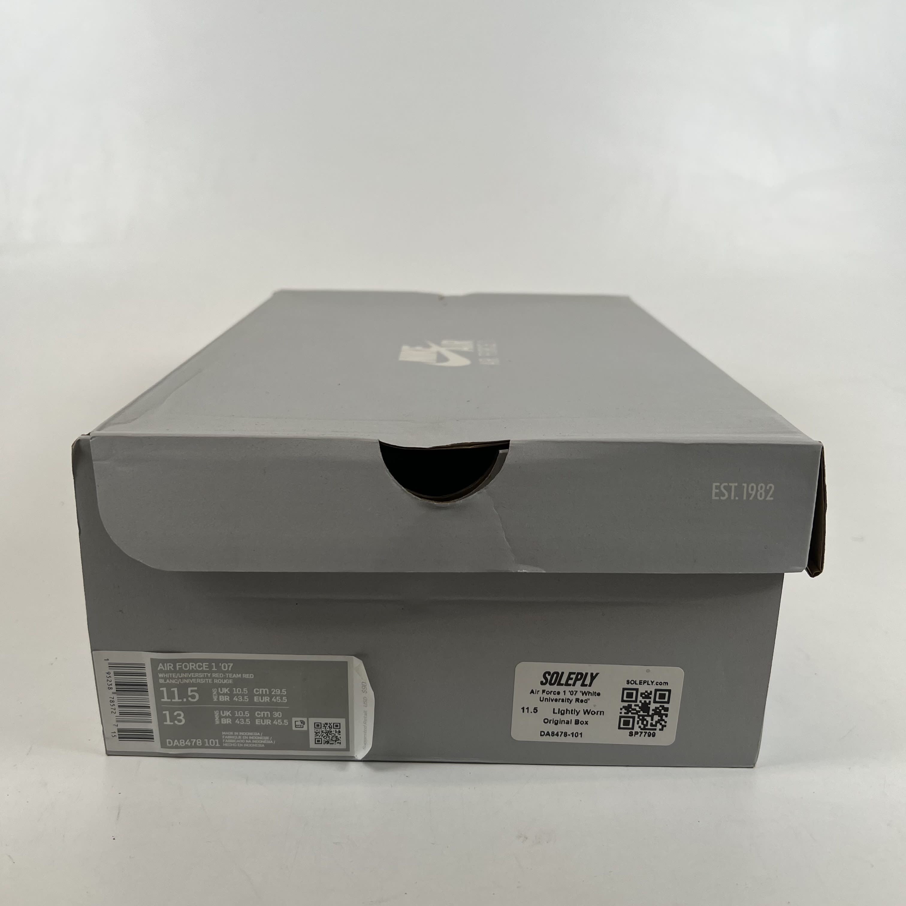 SP7799 Air Force 1 '07 'White University Red'