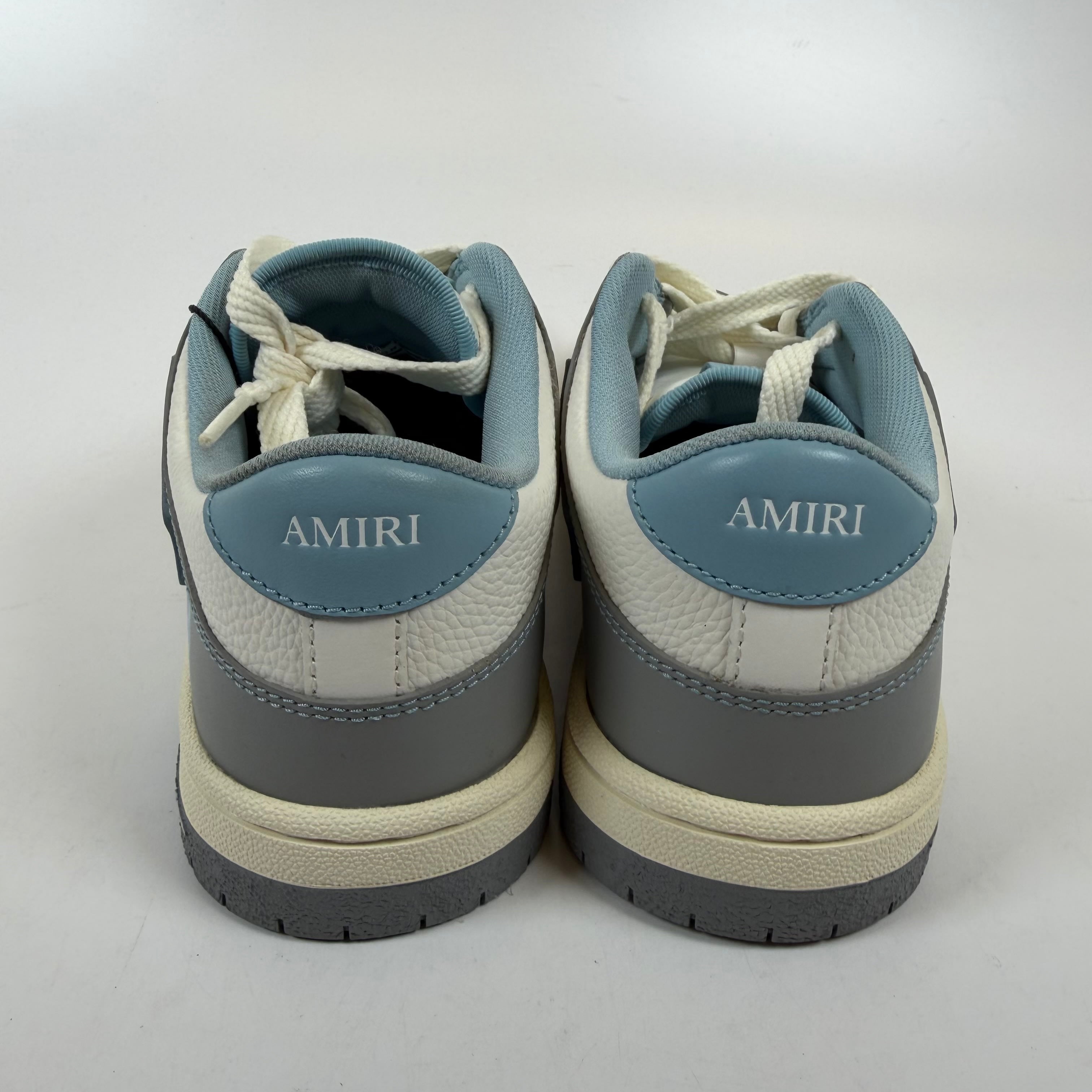 SP12495 AMIRI Skel Top Low Varsity Ocean Sky