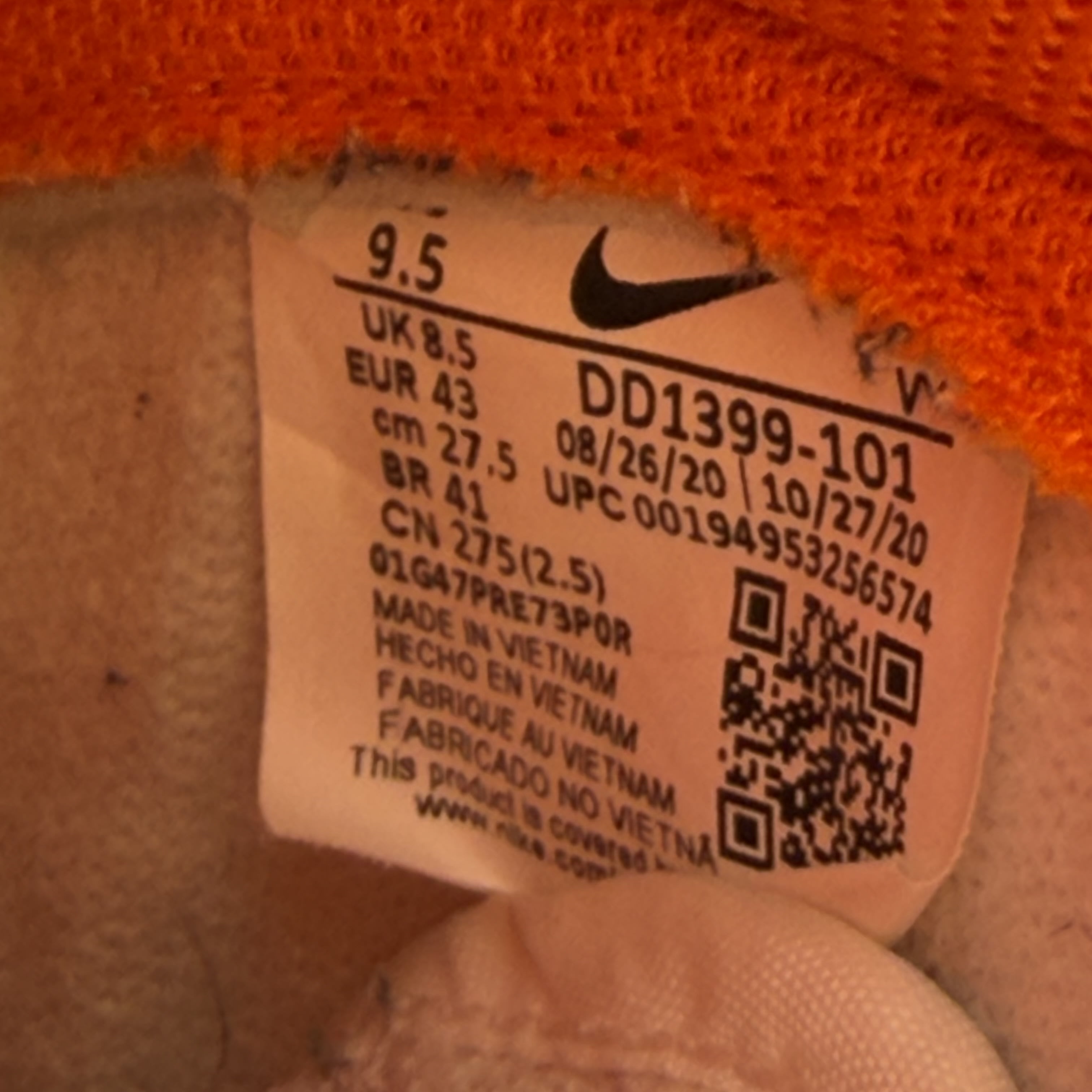 SP6240 Nike Dunk High Syracuse (2021)