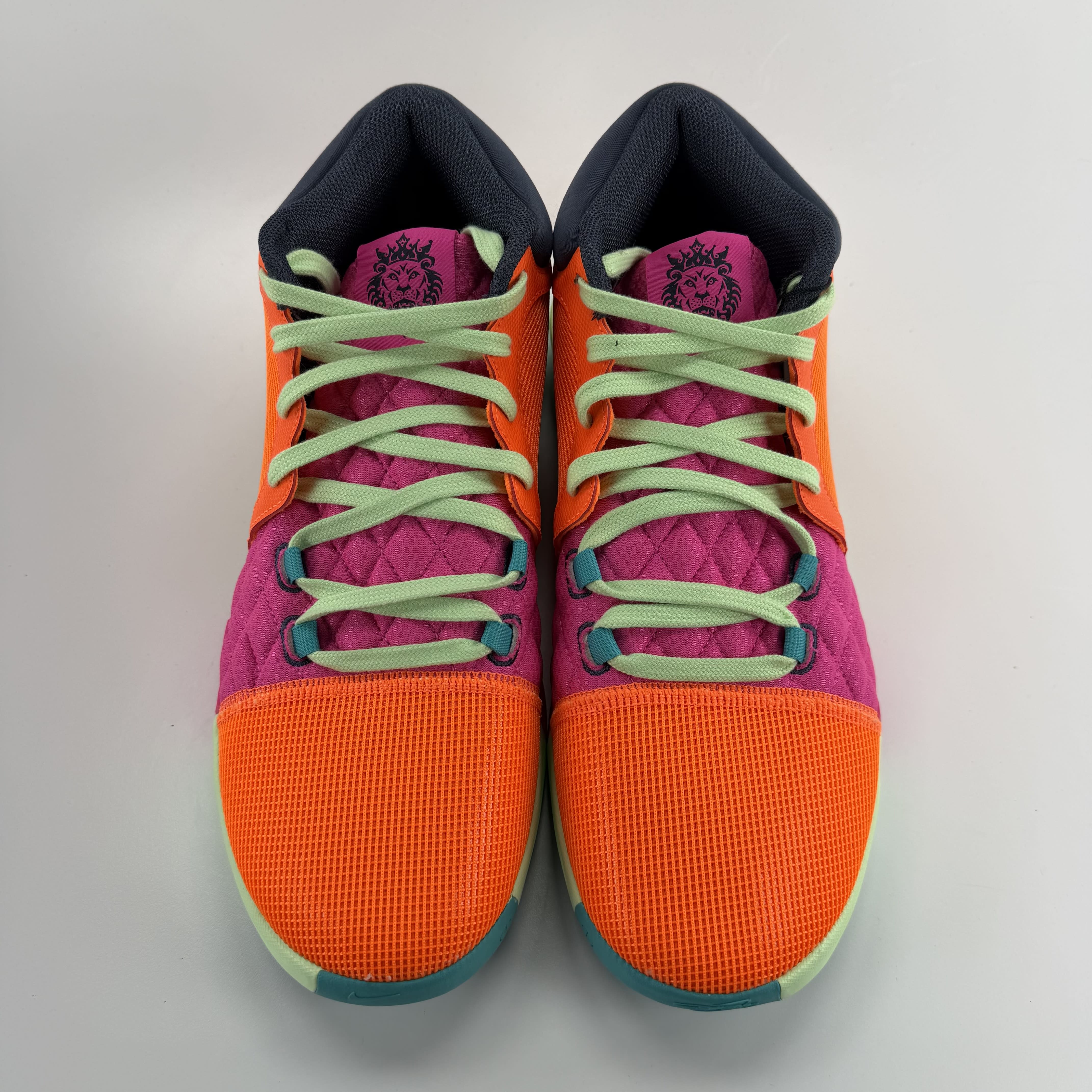 445845 Nike LeBron Witness 8 Total Orange Laser Fuchsia